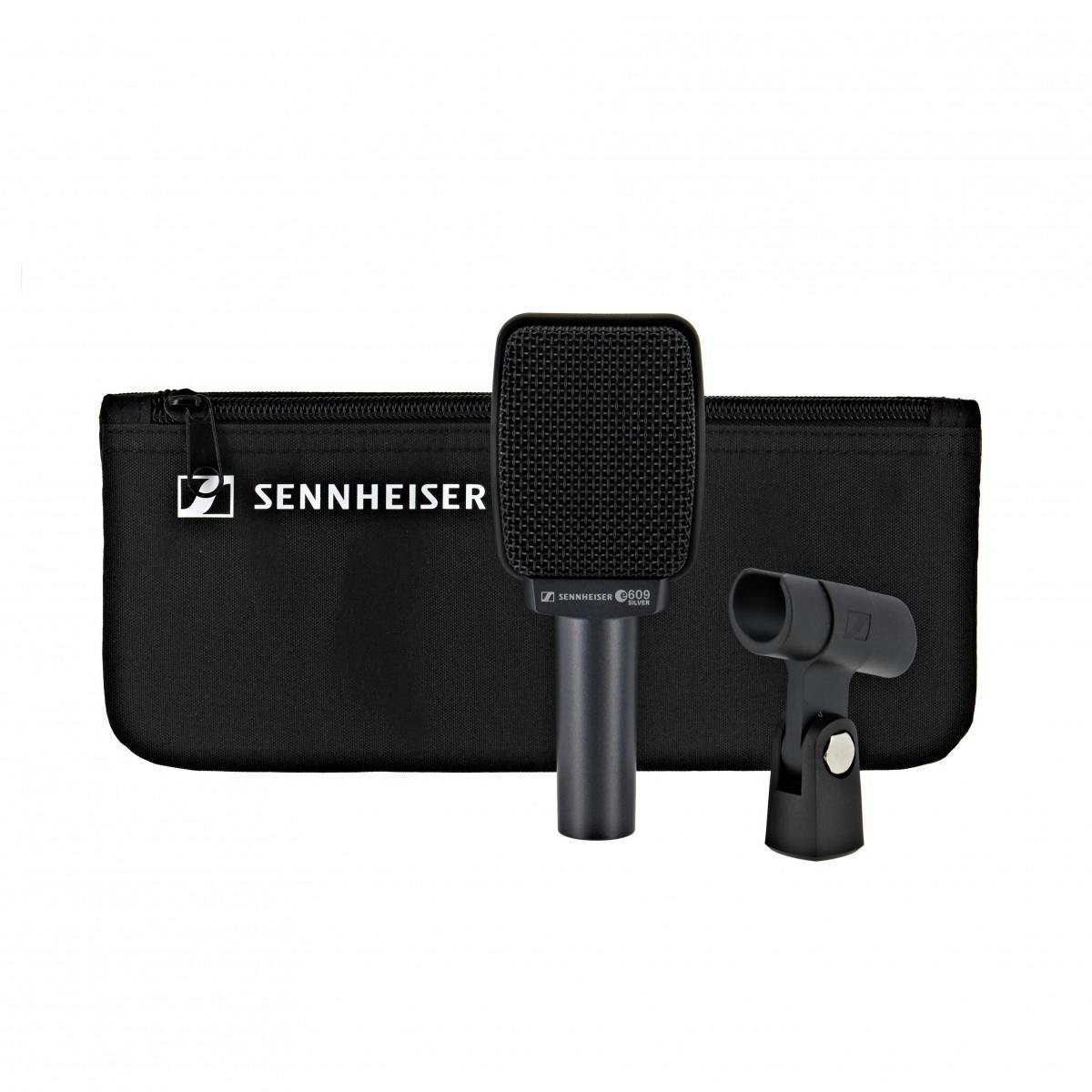 Sennheiser E609 Dynamic Mic in Silver for Guitar Amps & Brass