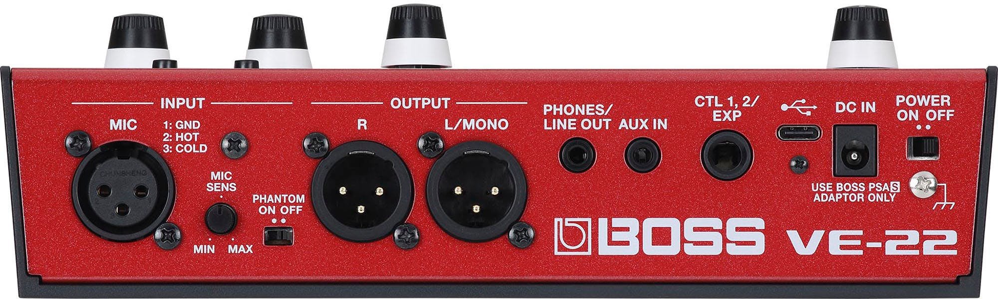 Boss VE-22 Vocal Processor Pedal - VE-22-VE-22_rear.jpg