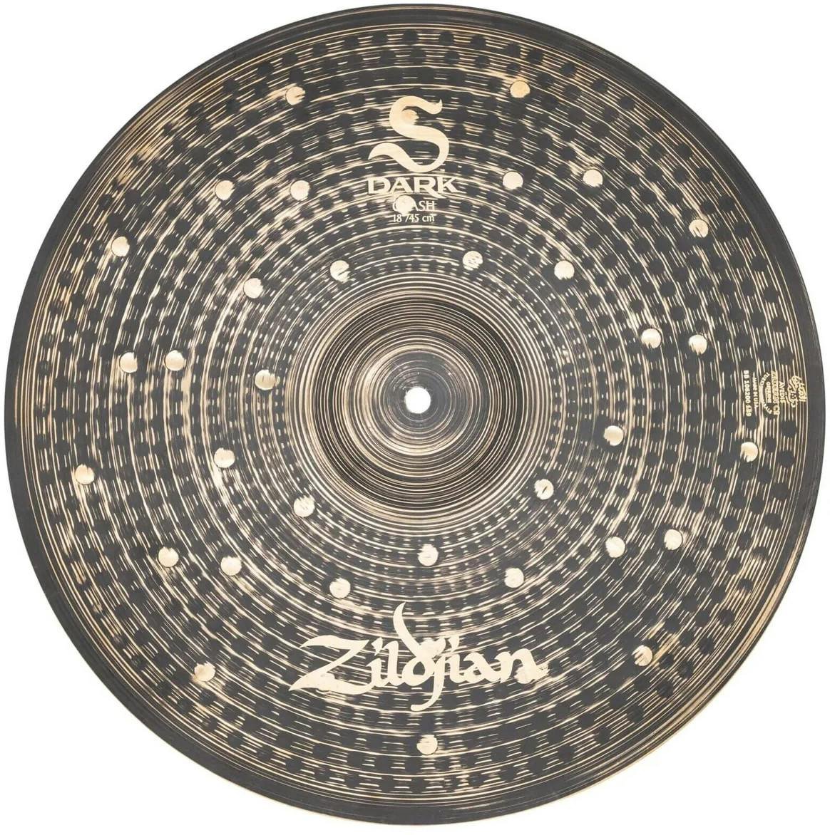 Zildjian 18" S Family Dark Crash Cymbal - SD18C-S-Dark-Crash_Top.jpg