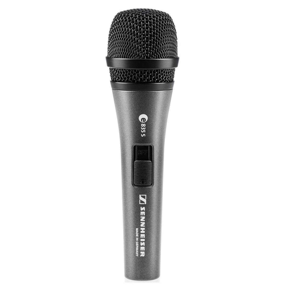Sennheiser e835S（スイッチ付き）マイクスタンド付き Sennheiser E835S Cardioid Vocal Microphone with Switch - Andertons