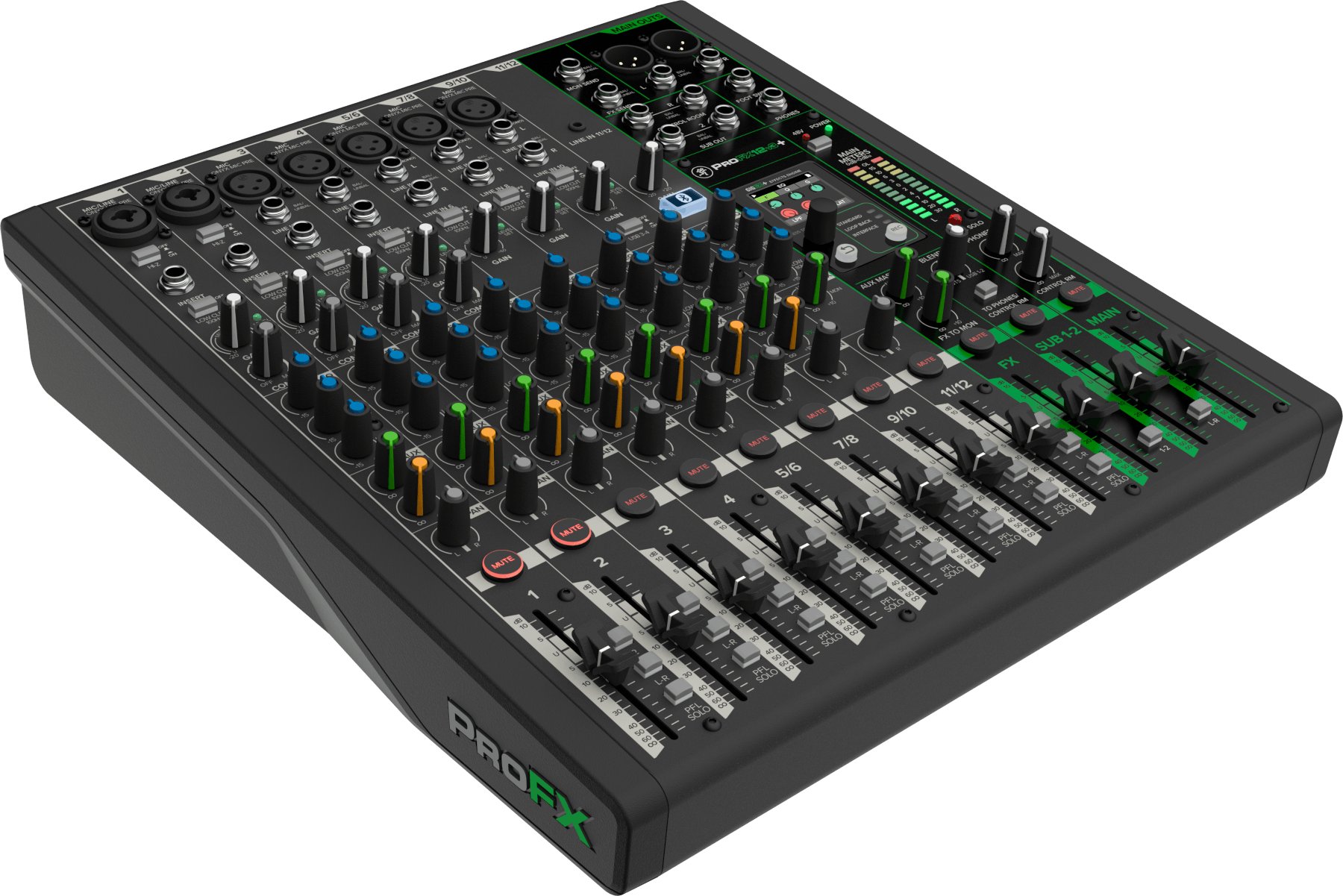Mackie PROFX12 V3+ Mixer with 7 Mic Inputs & Digital FX