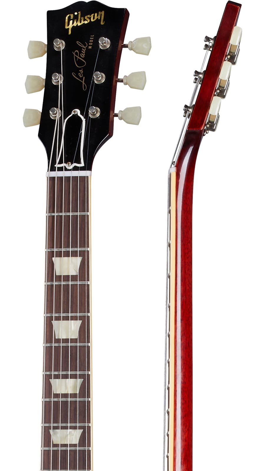 Gibson Custom Shop Murphy Lab 1959 Les Paul Standard Reissue Ultra Light Aged Electric Guitar in Factory Burst - 435163-neck-side-1600_900.jpg