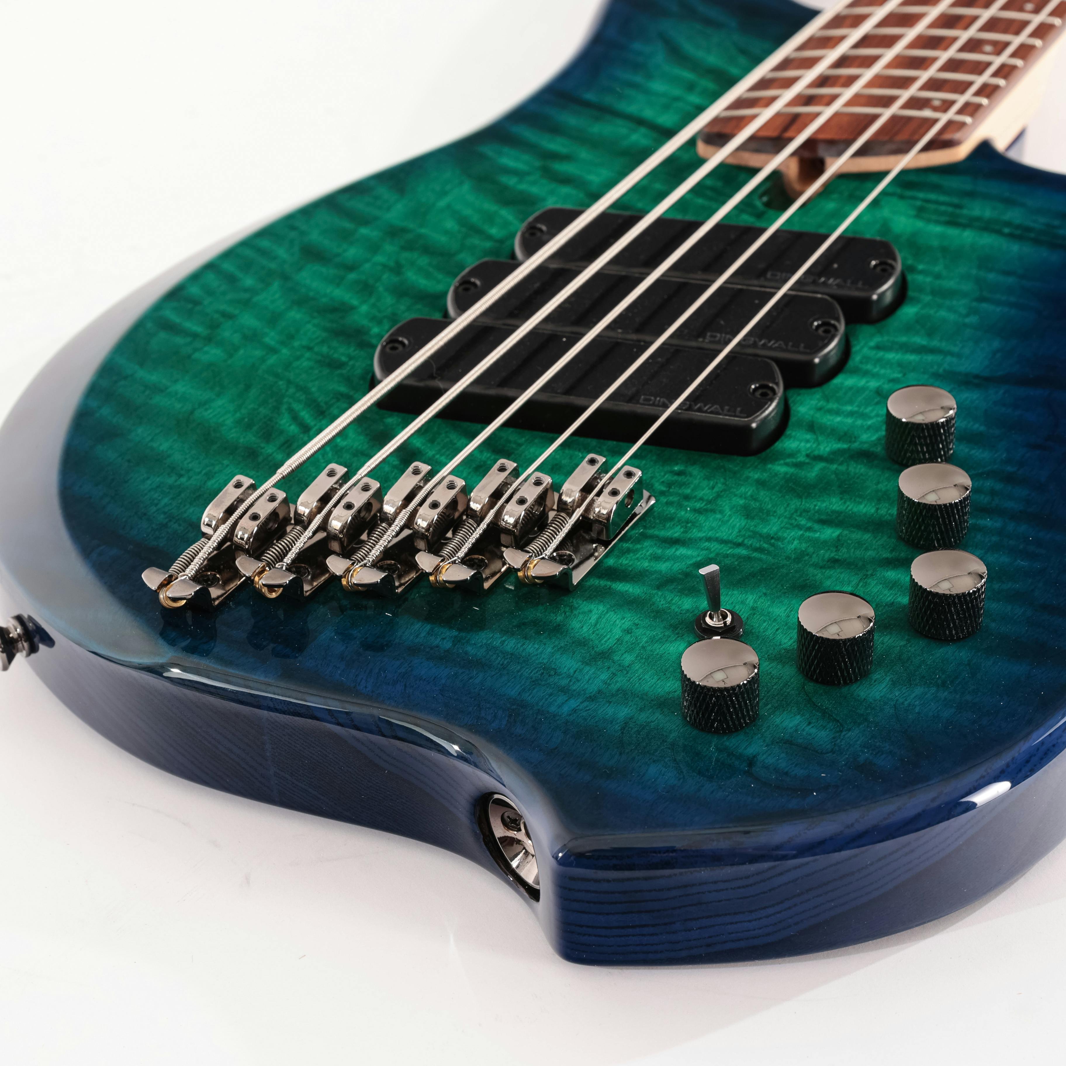 Dingwall Combustion 5-String Quilted Top in Whalepool Burst