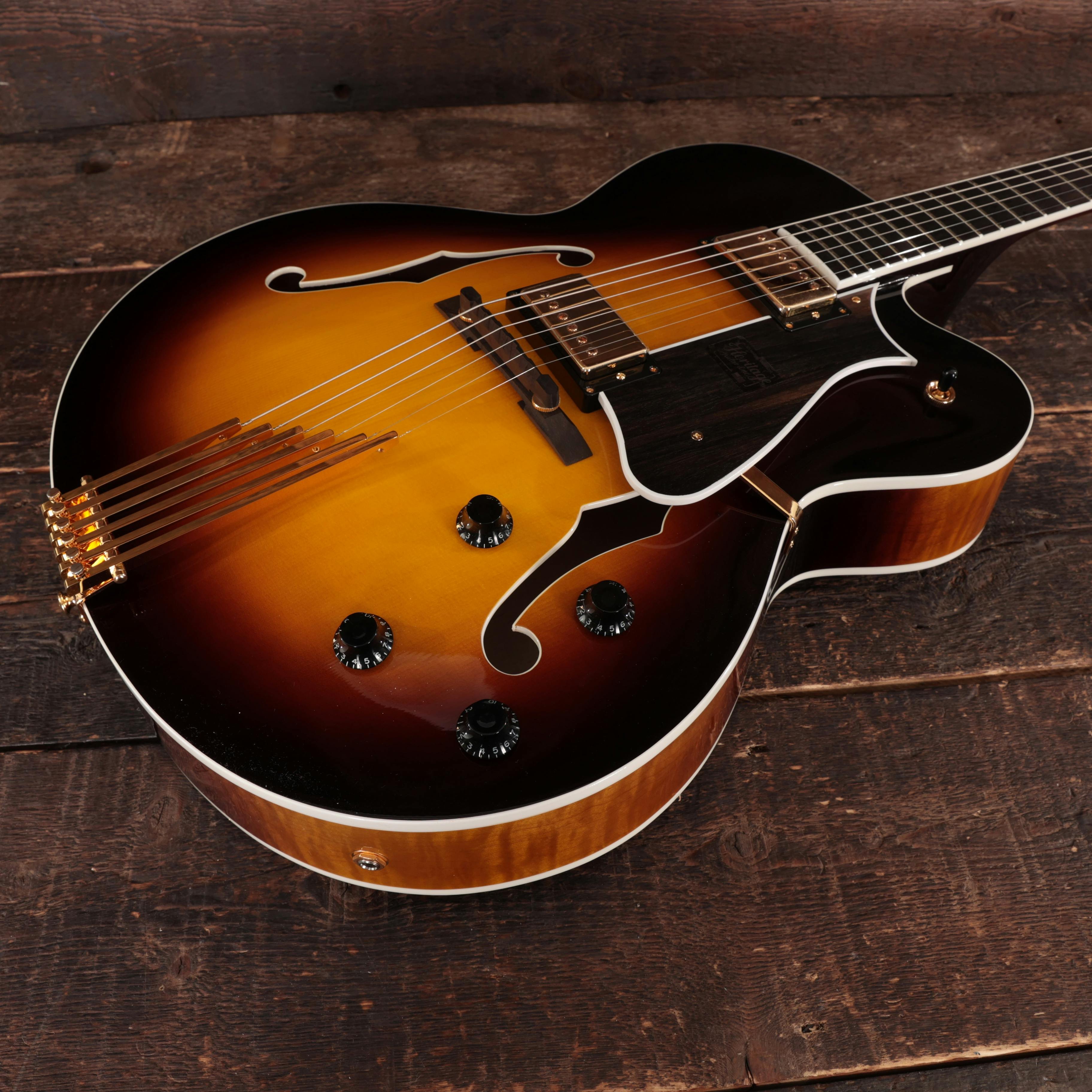 Heritage Standard Collection Eagle Classic Hollow Electric Guitar in Original Sunburst - 1000303123-AN20001-6.jpg