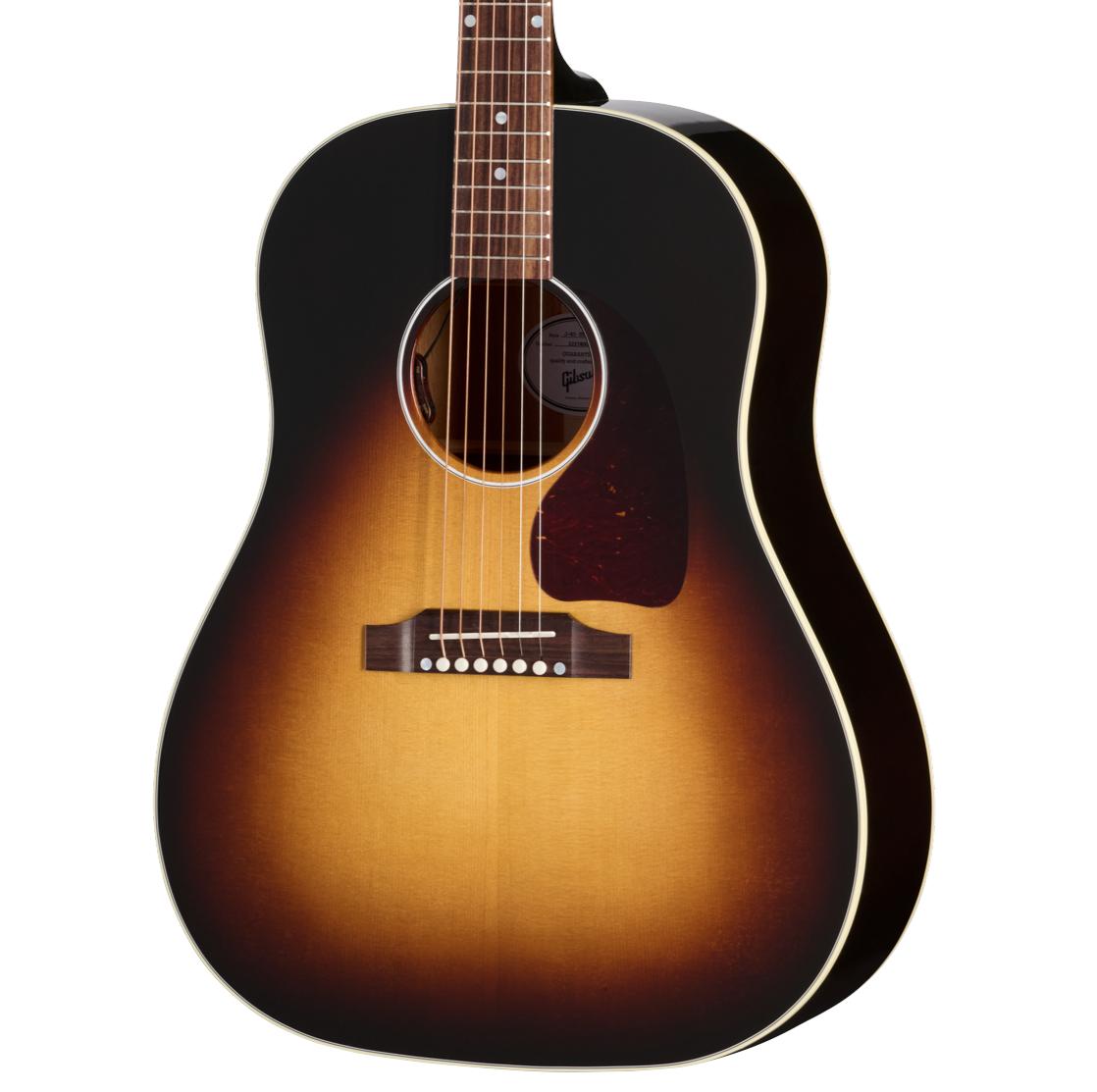 Gibson J-45 Standard Electro Acoustic Guitar with Baggs HiFi DNA in Vintage Sunburst - MCRS45HFVS_3_Front cropped.jpg