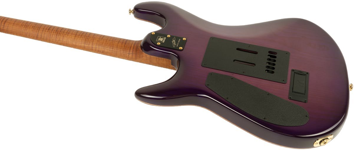 Music Man Jason Richardson Cutlass Electric Guitar in Majora Purple - 809-EL2-R1-00-MB-WG-Music-Man-Cutlass-Jason-Richardson-Majora-Purple-Figured-Roasted-Maple-Side-Back.jpg