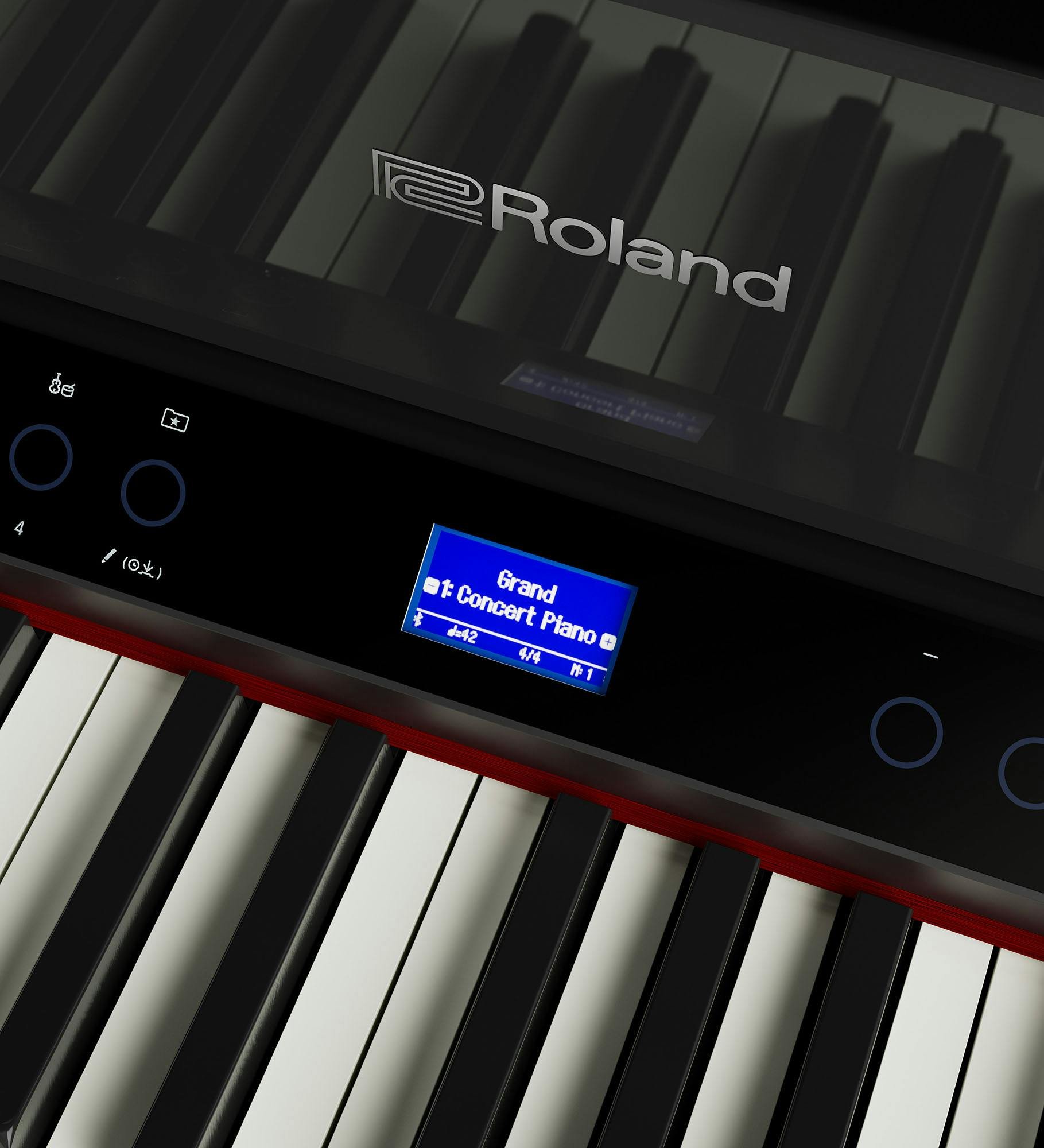 Roland LX 9 PE Luxury Upright Piano in Polished Ebony - LX-9-PE-LX-9_PE_LCD_121123_1.jpg