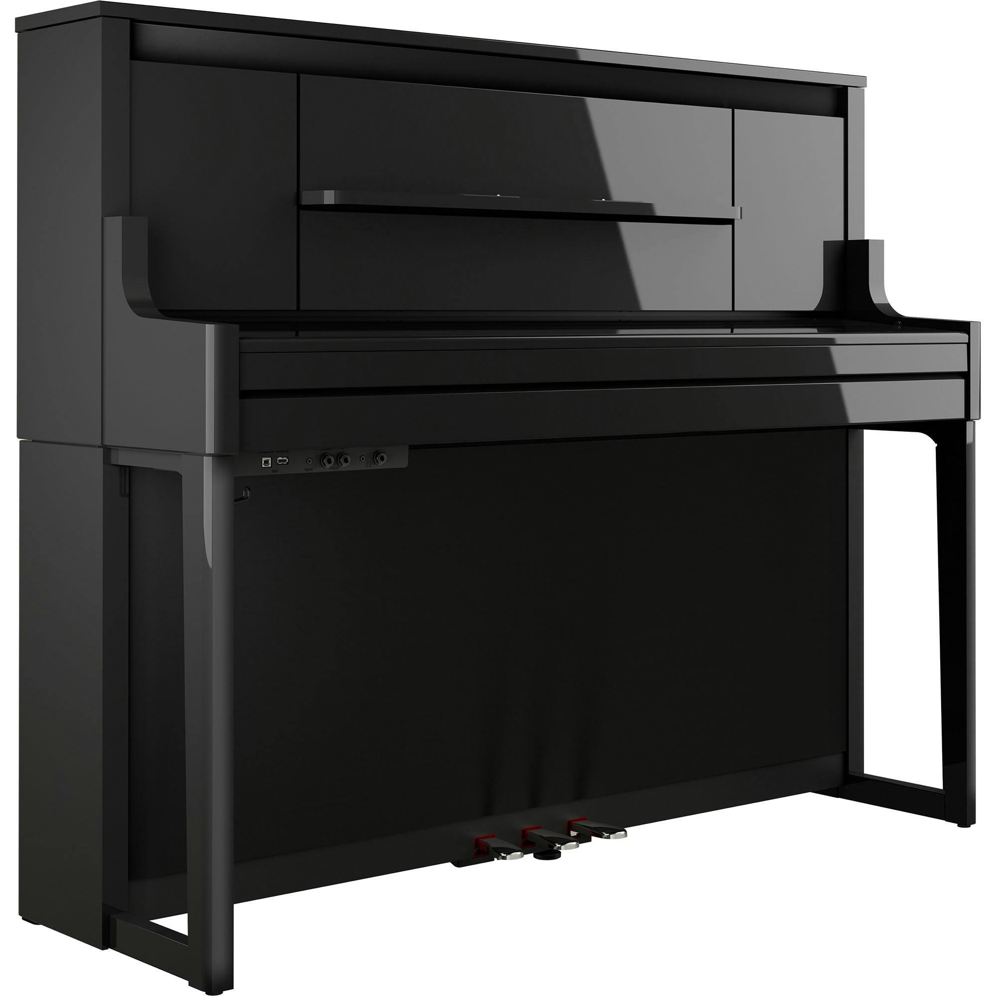 Roland LX 9 PE Luxury Upright Piano in Polished Ebony - LX-9-PE-LX-9_PE_DR1_CLOSED.jpg