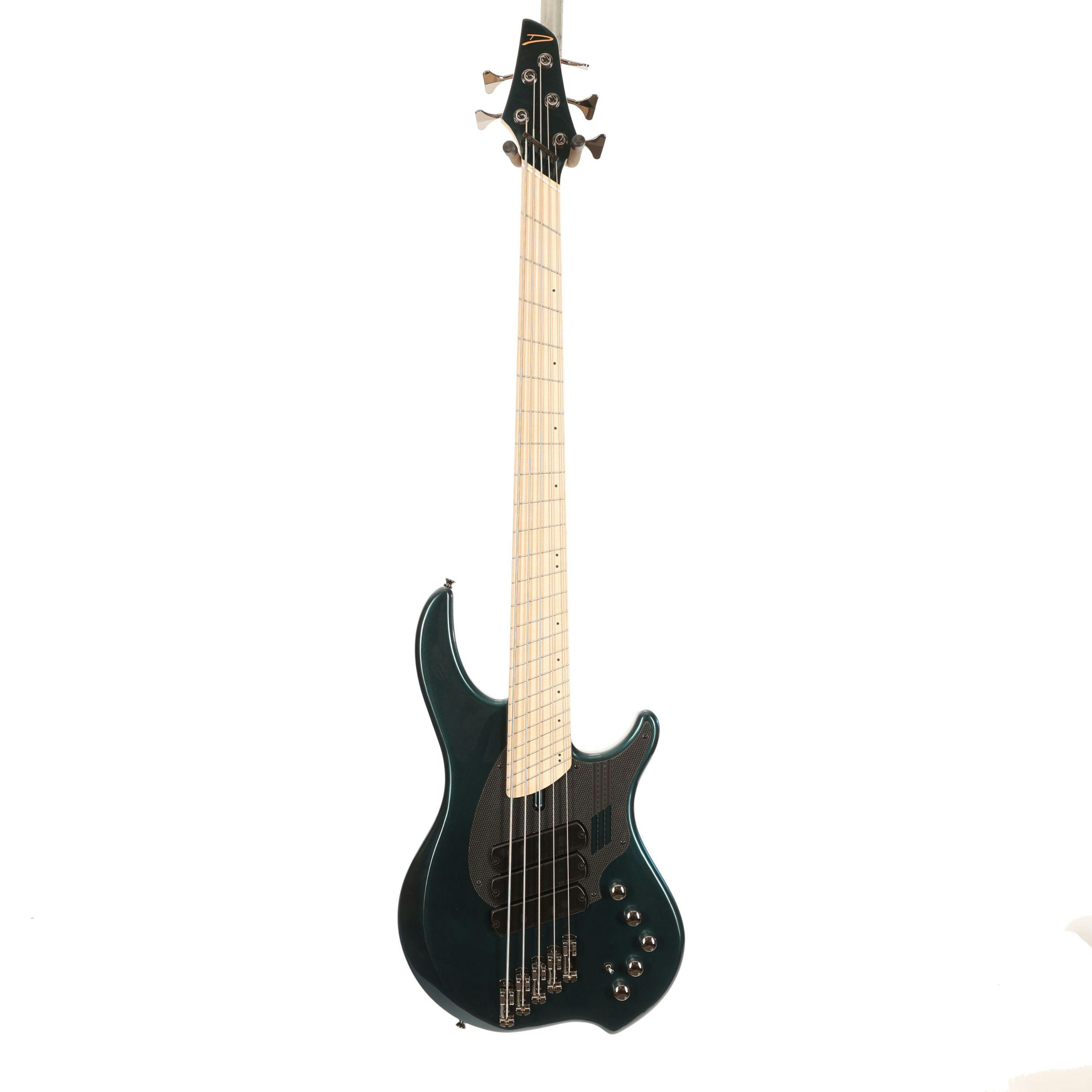Dingwall NG-3 5-String Electric Bass Guitar in Gloss Black and Forest Green with Maple Fingerboard - 488773-10553 (2).jpg