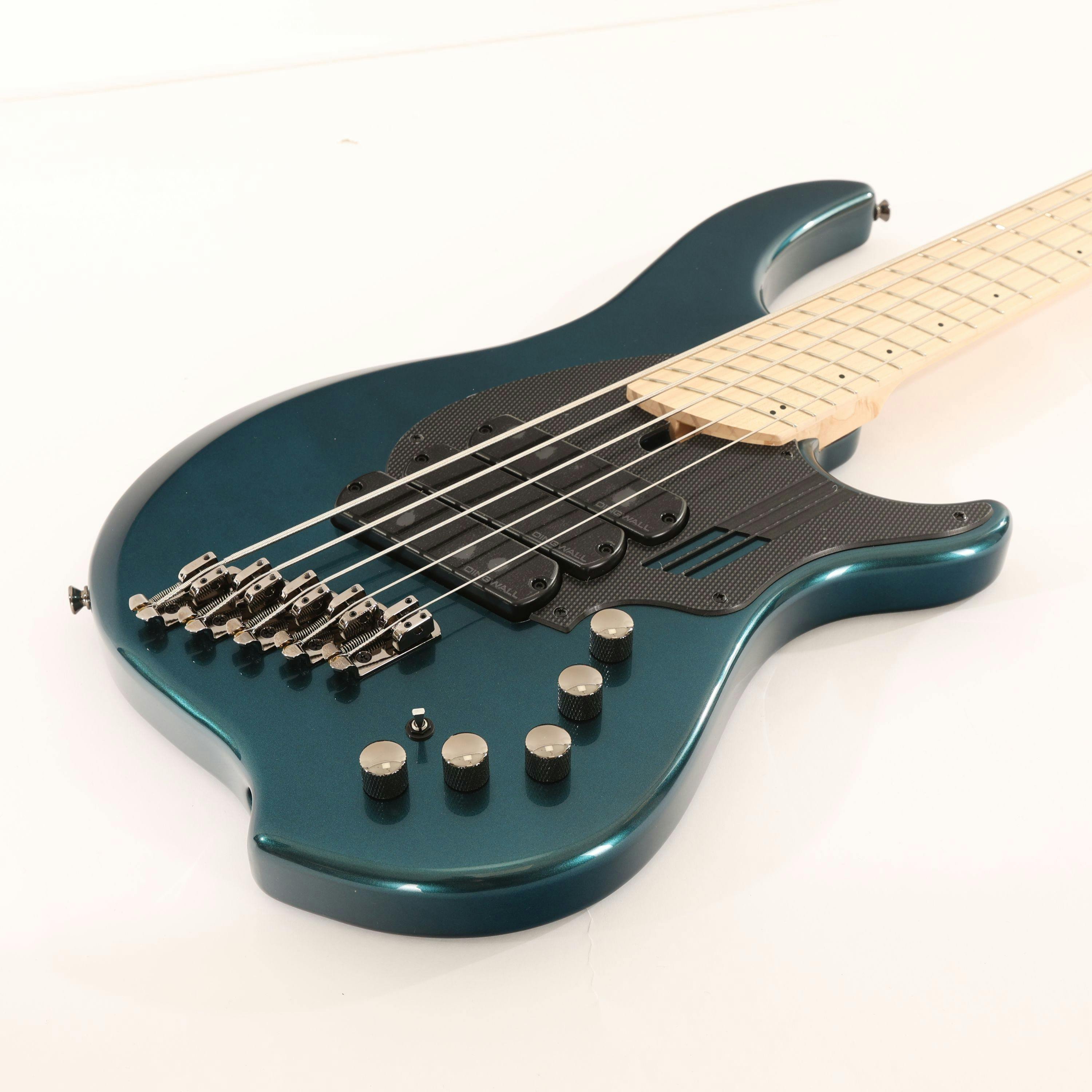 Dingwall NG-3 5-String Electric Bass Guitar in Gloss Black and Forest Green with Maple Fingerboard - 488778-10553 (7).jpg