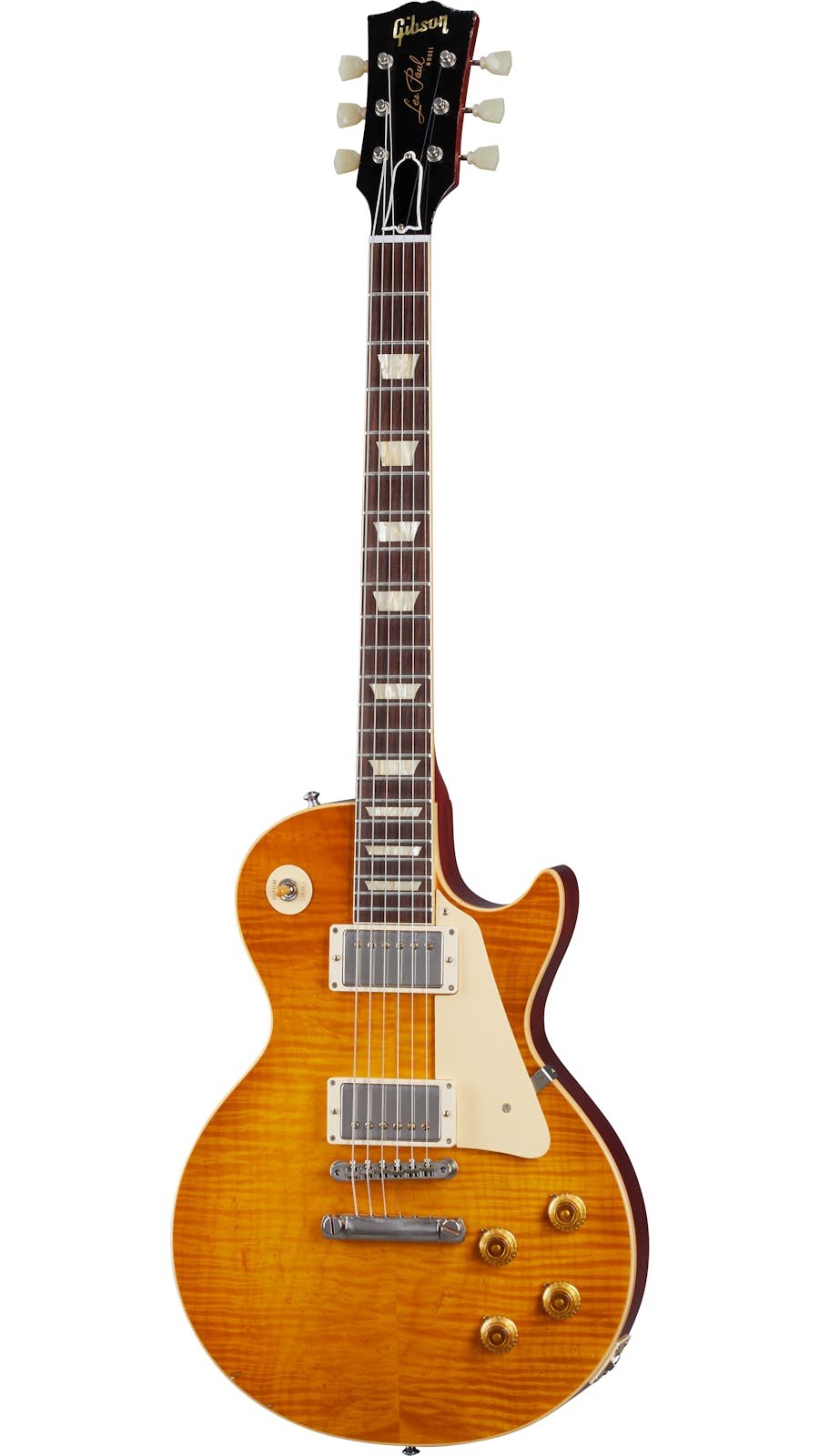 Gibson Custom Shop Murphy Lab 1959 Les Paul Standard Reissue Light Aged in Dirty Lemon Burst - 434362-front-banner-1600_900.jpg