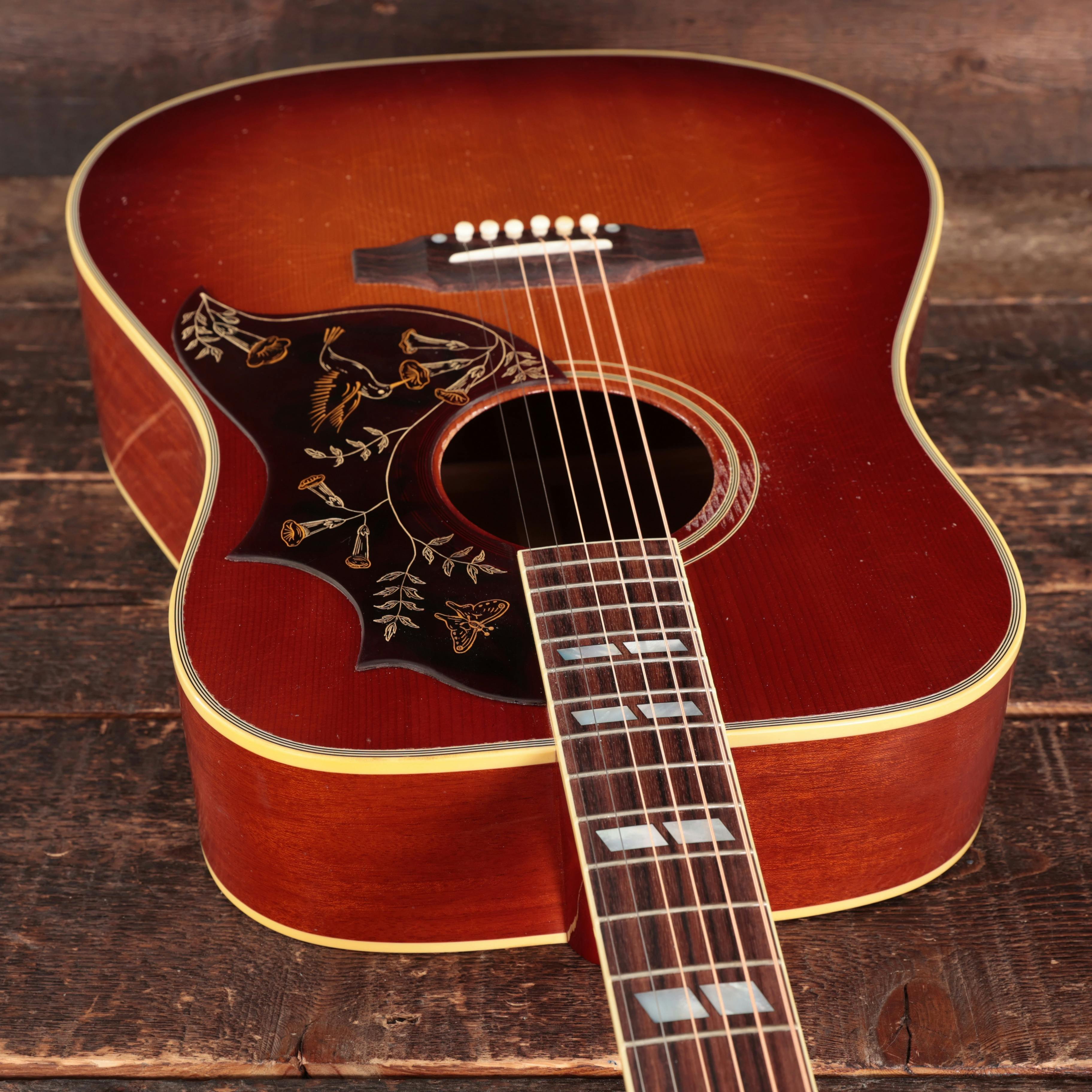 Gibson Custom Shop Murphy Lab 1960 Hummingbird Light Aged Acoustic Guitar in Heritage Cherry Sunburst - CSSSHBHCSLASNT-21663023-12.jpg