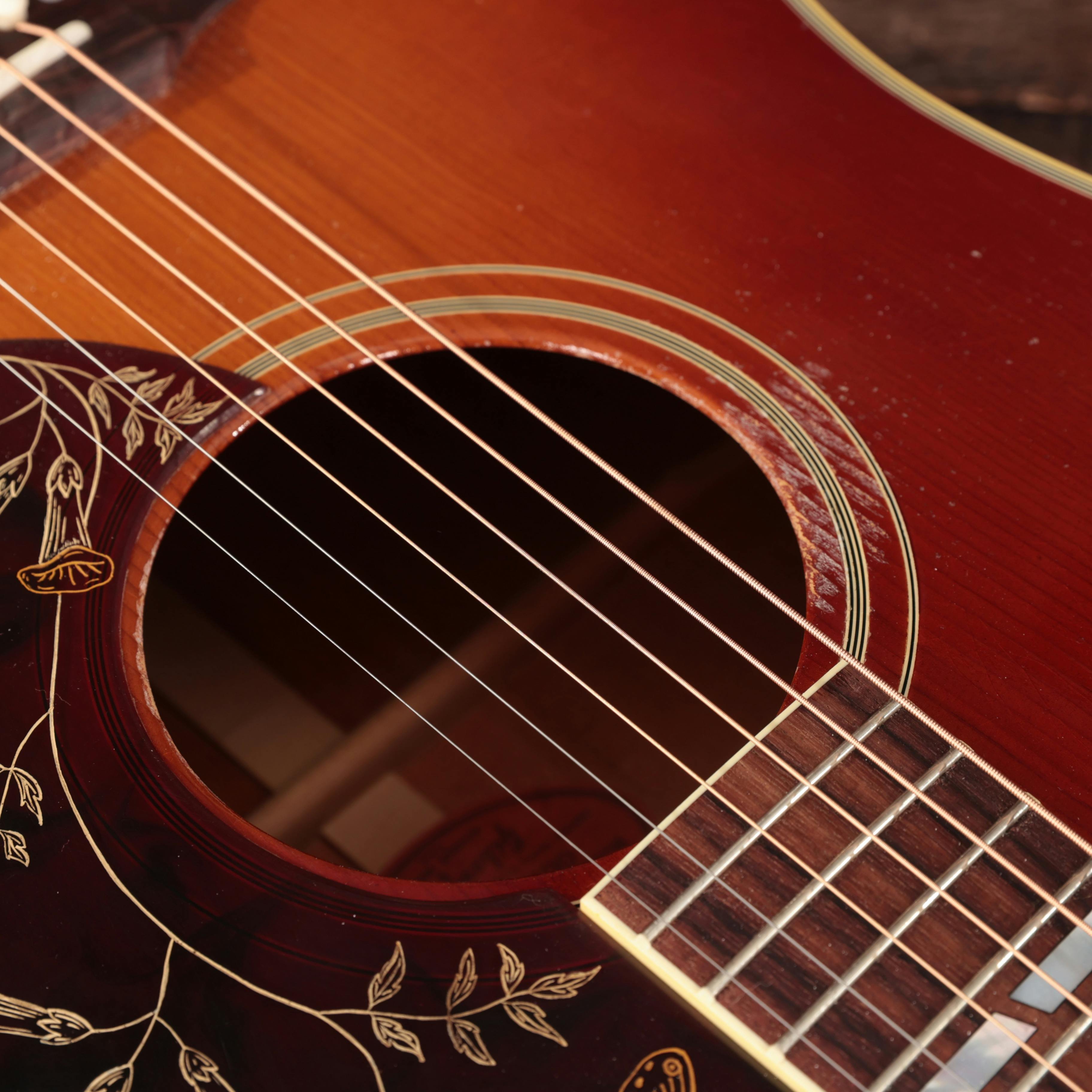 Gibson Custom Shop Murphy Lab 1960 Hummingbird Light Aged Acoustic Guitar in Heritage Cherry Sunburst - CSSSHBHCSLASNT-21663023-14.jpg