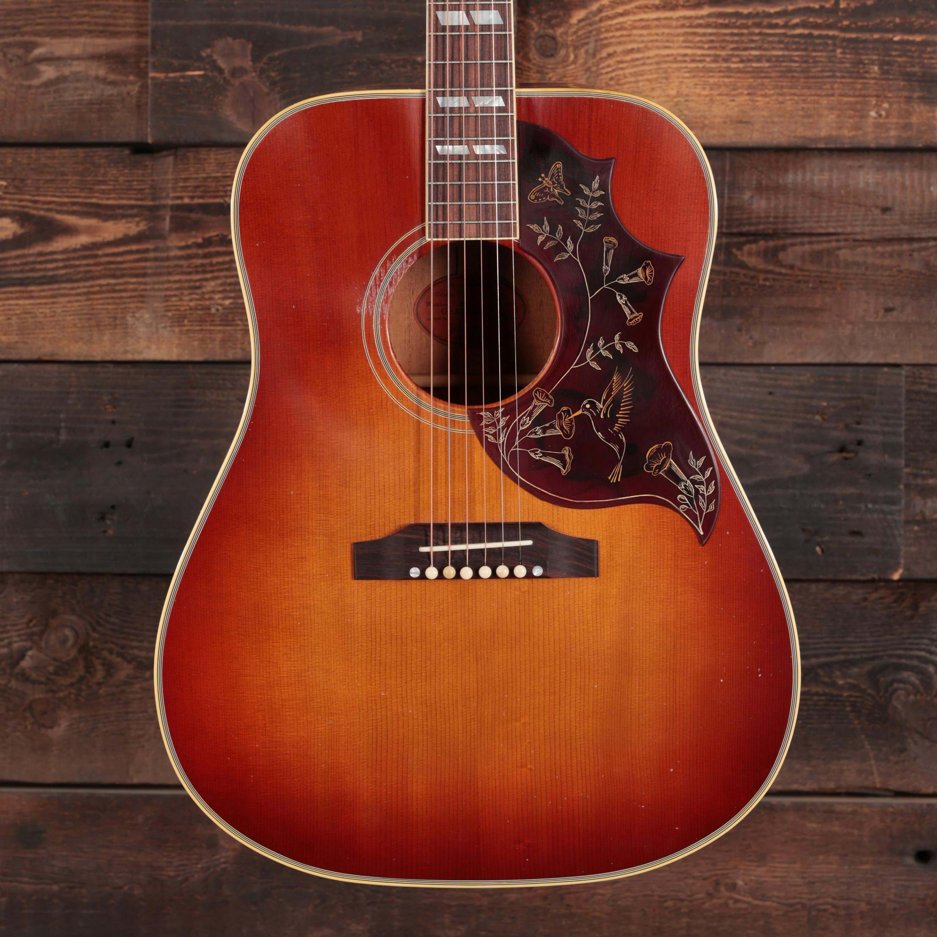 Gibson Custom Shop Murphy Lab 1960 Hummingbird Light Aged Acoustic Guitar in Heritage Cherry Sunburst - CSSSHBHCSLASNT-21663023-2.jpg