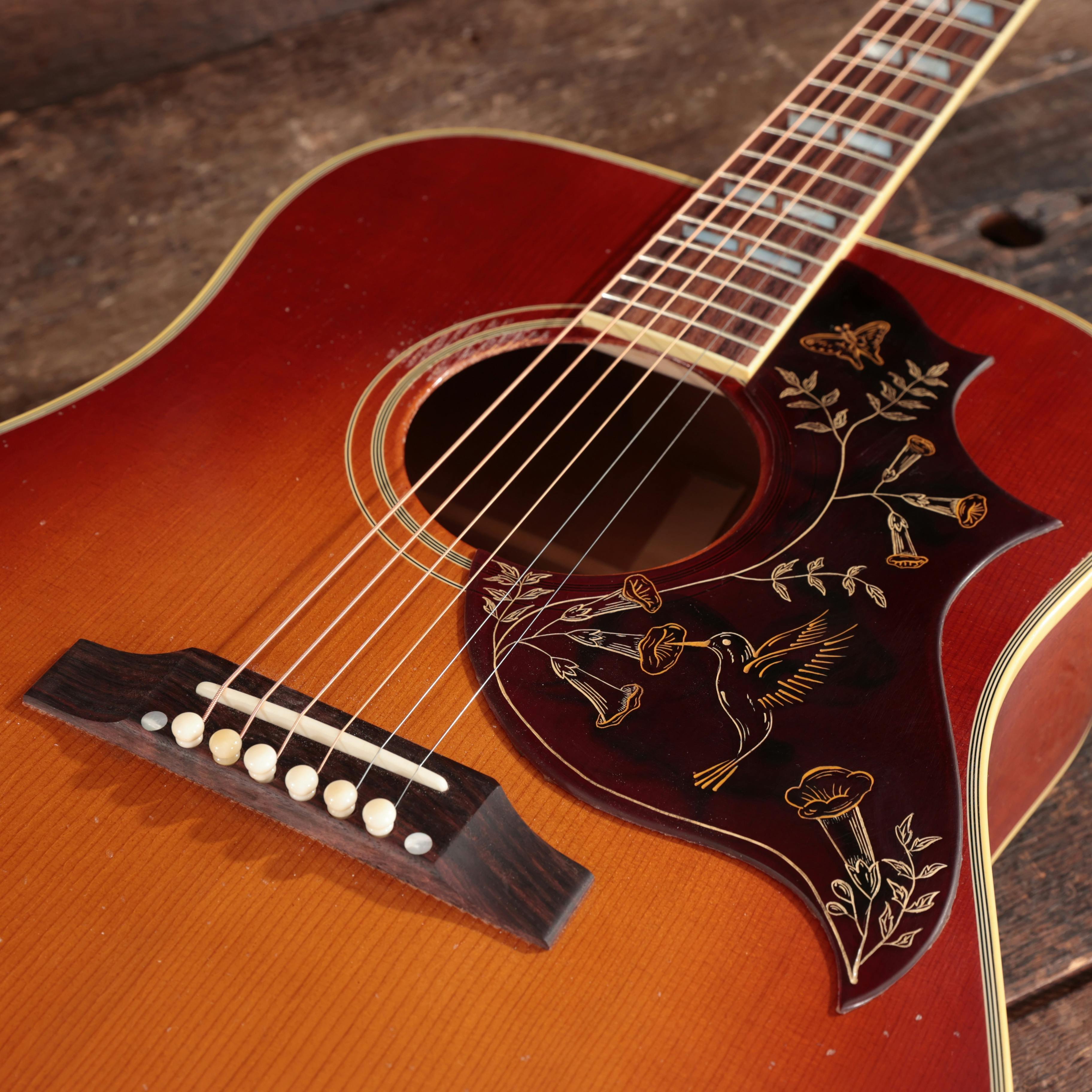Gibson Custom Shop Murphy Lab 1960 Hummingbird Light Aged Acoustic Guitar in Heritage Cherry Sunburst - CSSSHBHCSLASNT-21663023-8.jpg