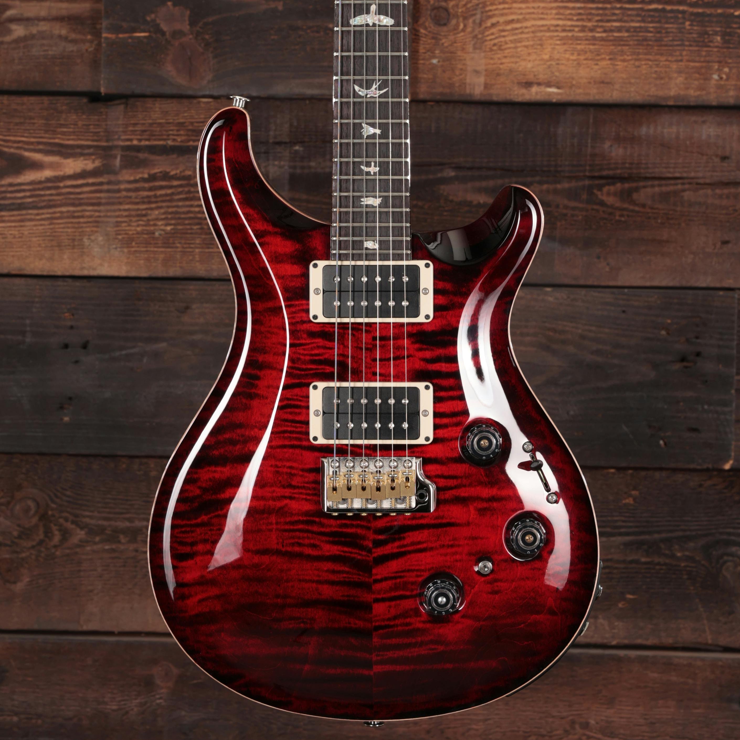 PRS Custom 24 Piezo Electric Guitar in Fire Red Burst - Andertons