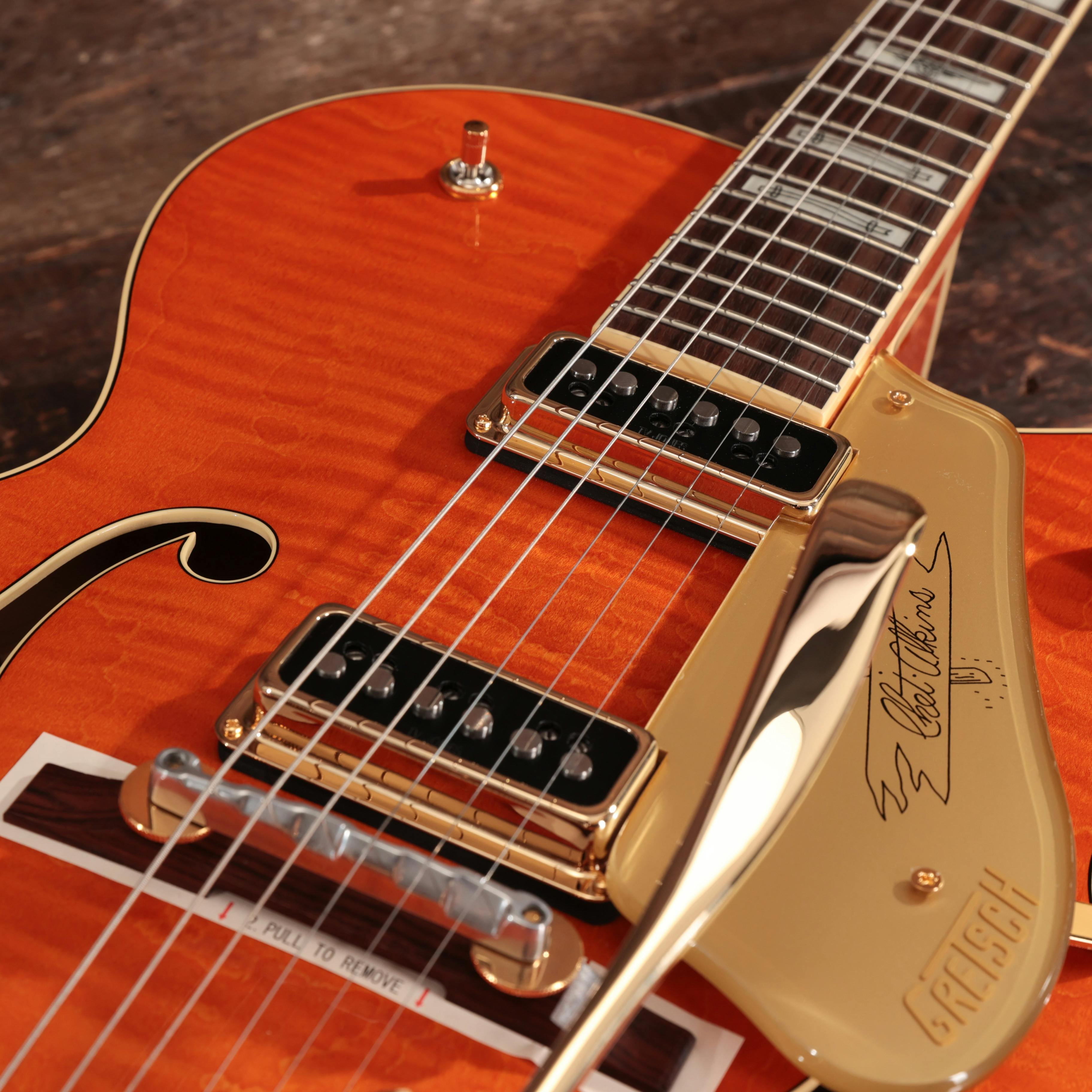 G6120T-55 Vintage Select Edition 55 Chet Atkins Hollow Body with Bigsby TV Jones Vintage Orange Stain Lacquer - 2401357822-JT23103871-9.jpg