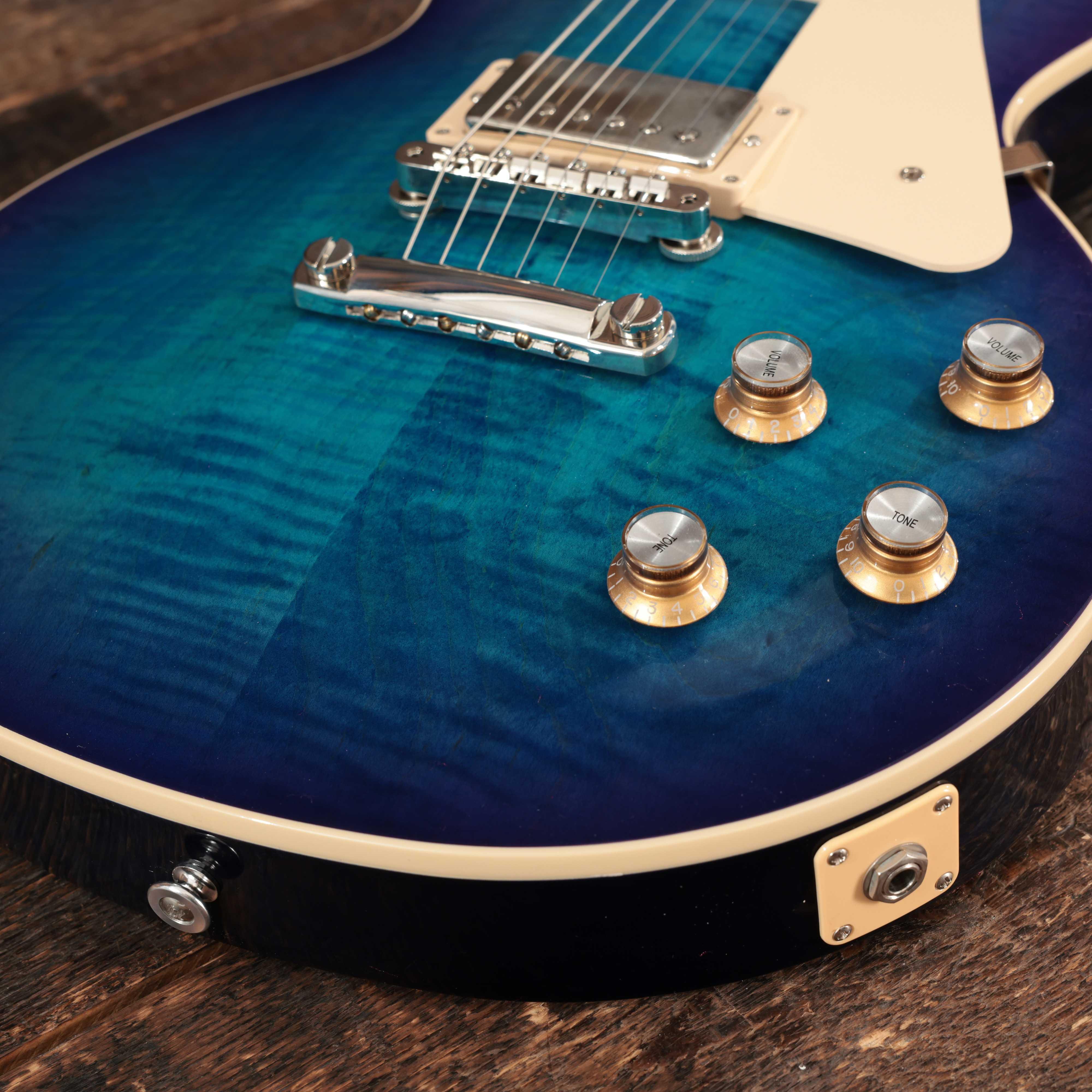 Gibson Les Paul Standard '60s Electric Guitar in Transparent Blueberry Burst - 206560263 (10).jpg