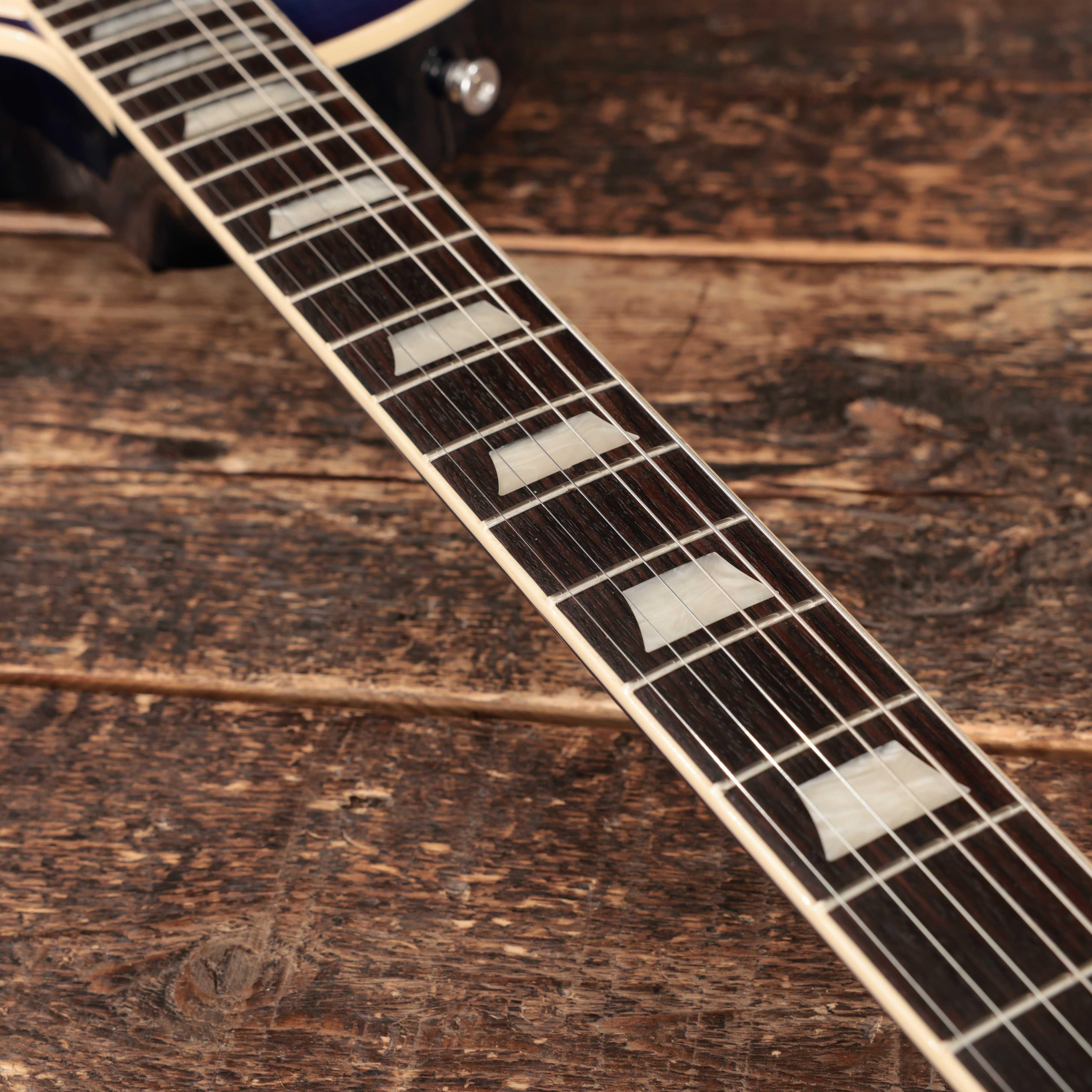 Gibson Les Paul Standard '60s Electric Guitar in Transparent Blueberry Burst - 206560263 (12).jpg