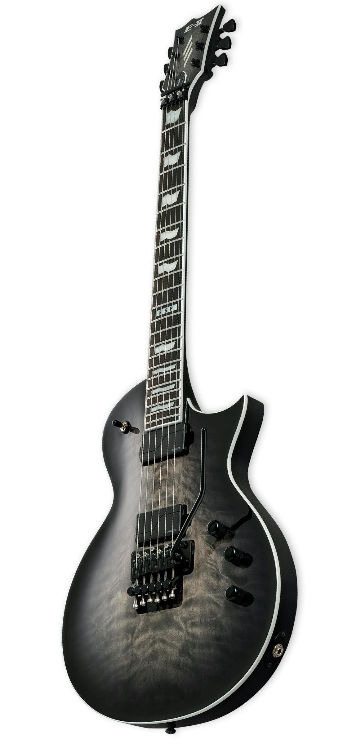 ESP E-II Eclipse FR Electric Guitar in Charcoal Burst - 10009875-ESP-E-II-Eclipse-FR-Charcoal-Burst-Angle.jpg