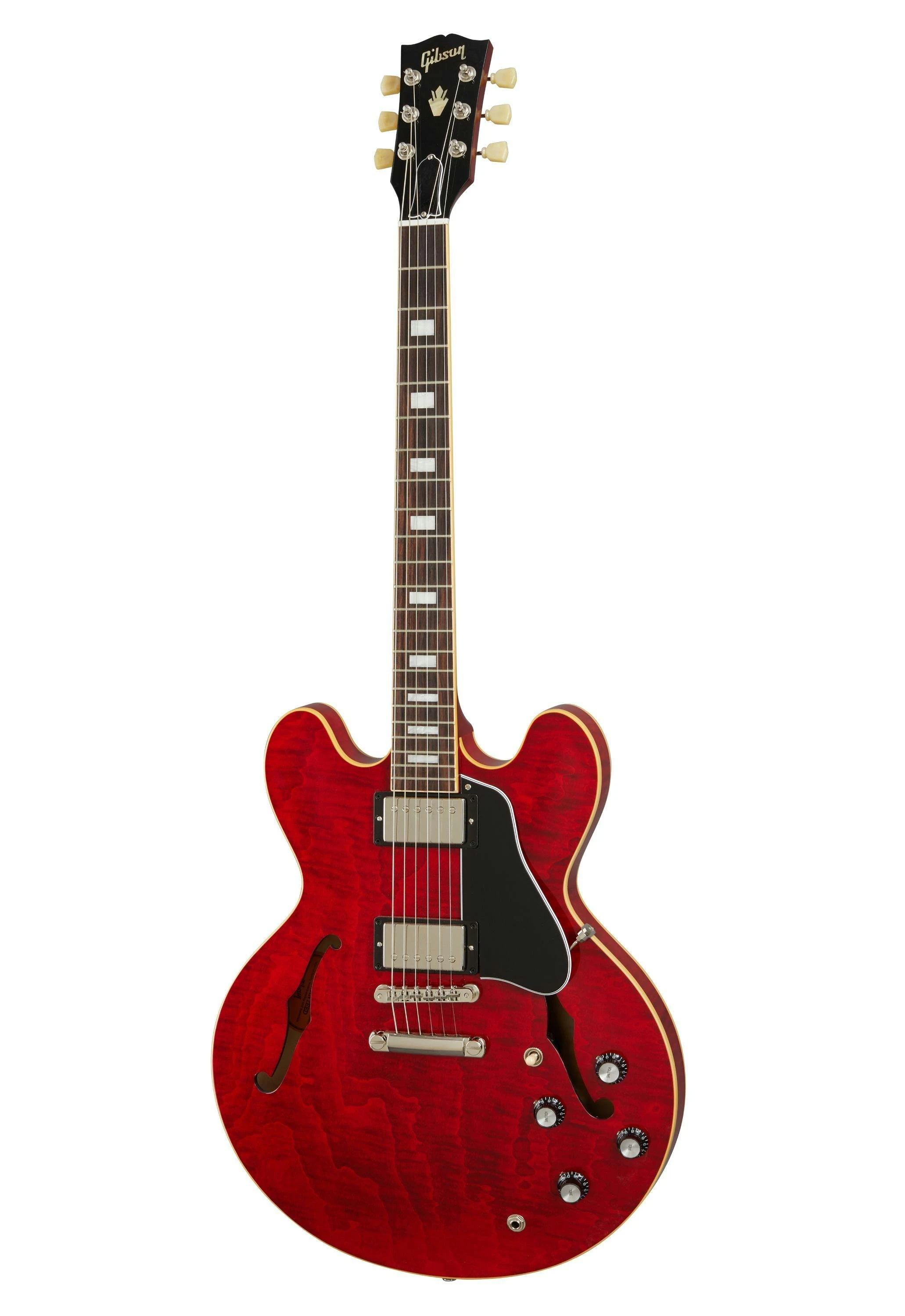 Gibson ES-335 Figured Semi Hollow Electric Guitar in Sixties Cherry - 375289-ES-335 Figured Cherry Front.jpg