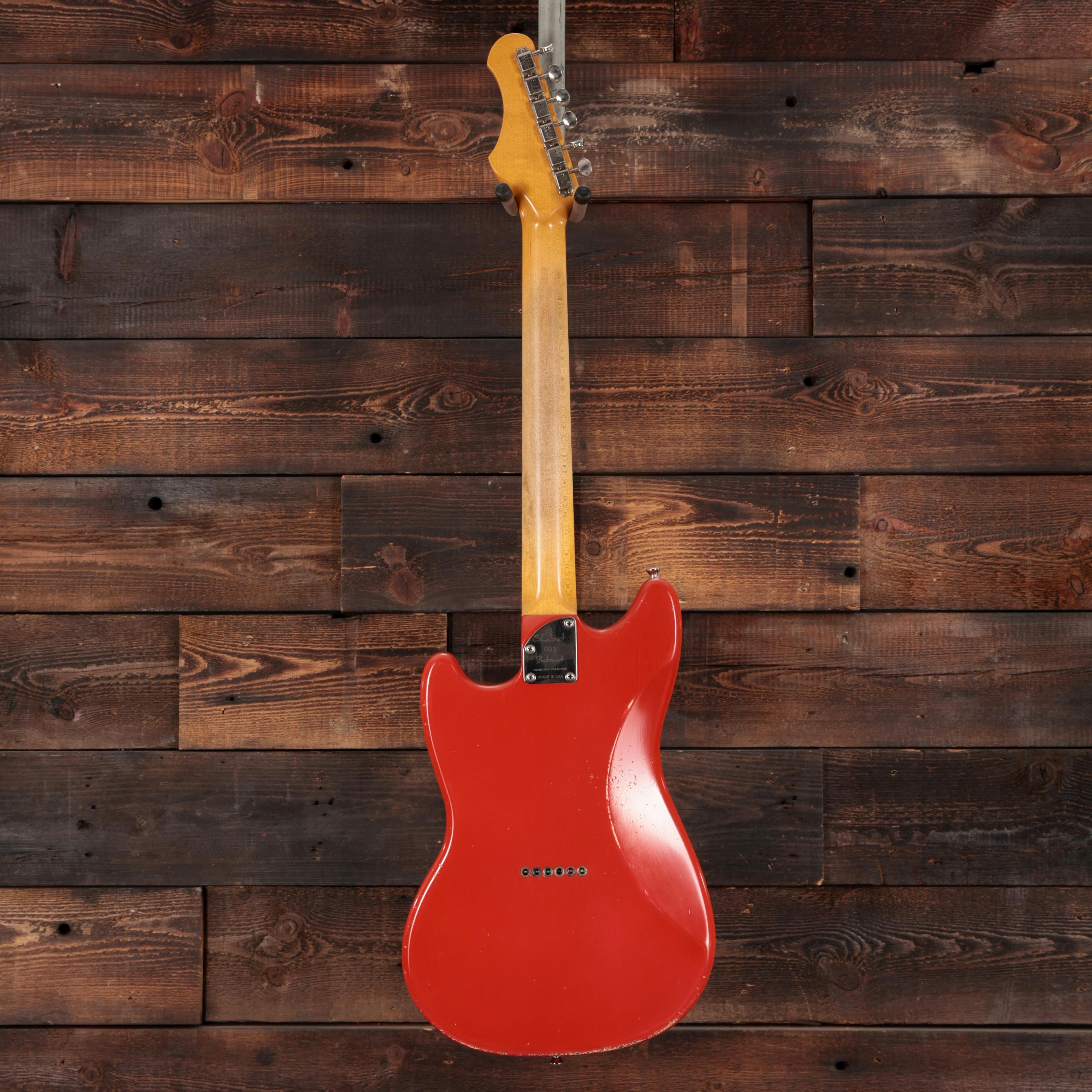Shabat Bobcat Electric Guitar in Fiesta Red 24" Scale - BOBCAT-FR-BOBCAT-FR-----001-4.jpg
