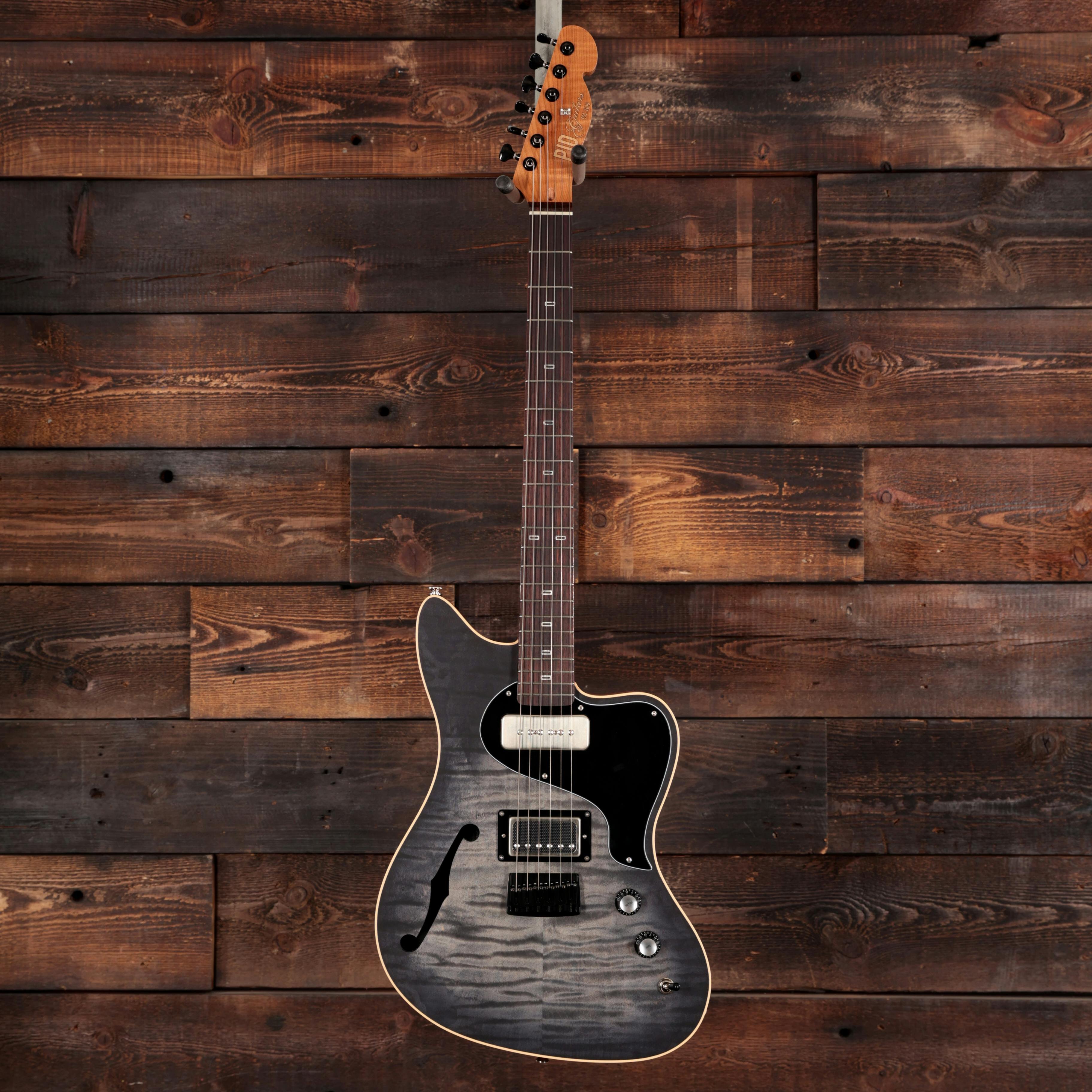 PJD Custom Shop St John Elite Electric Guitar in Charcoal Burst
