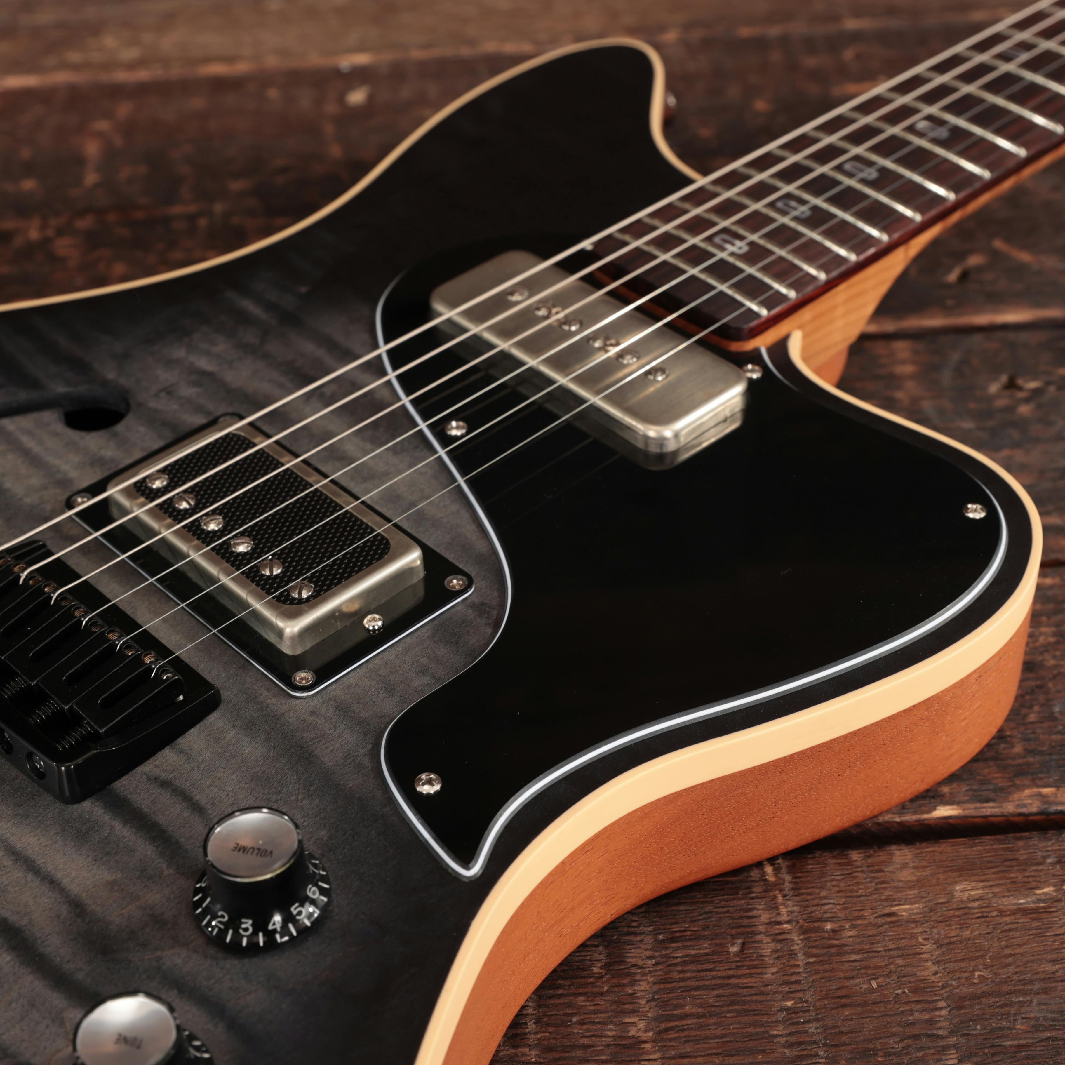 PJD Custom Shop St John Elite Electric Guitar in Charcoal Burst