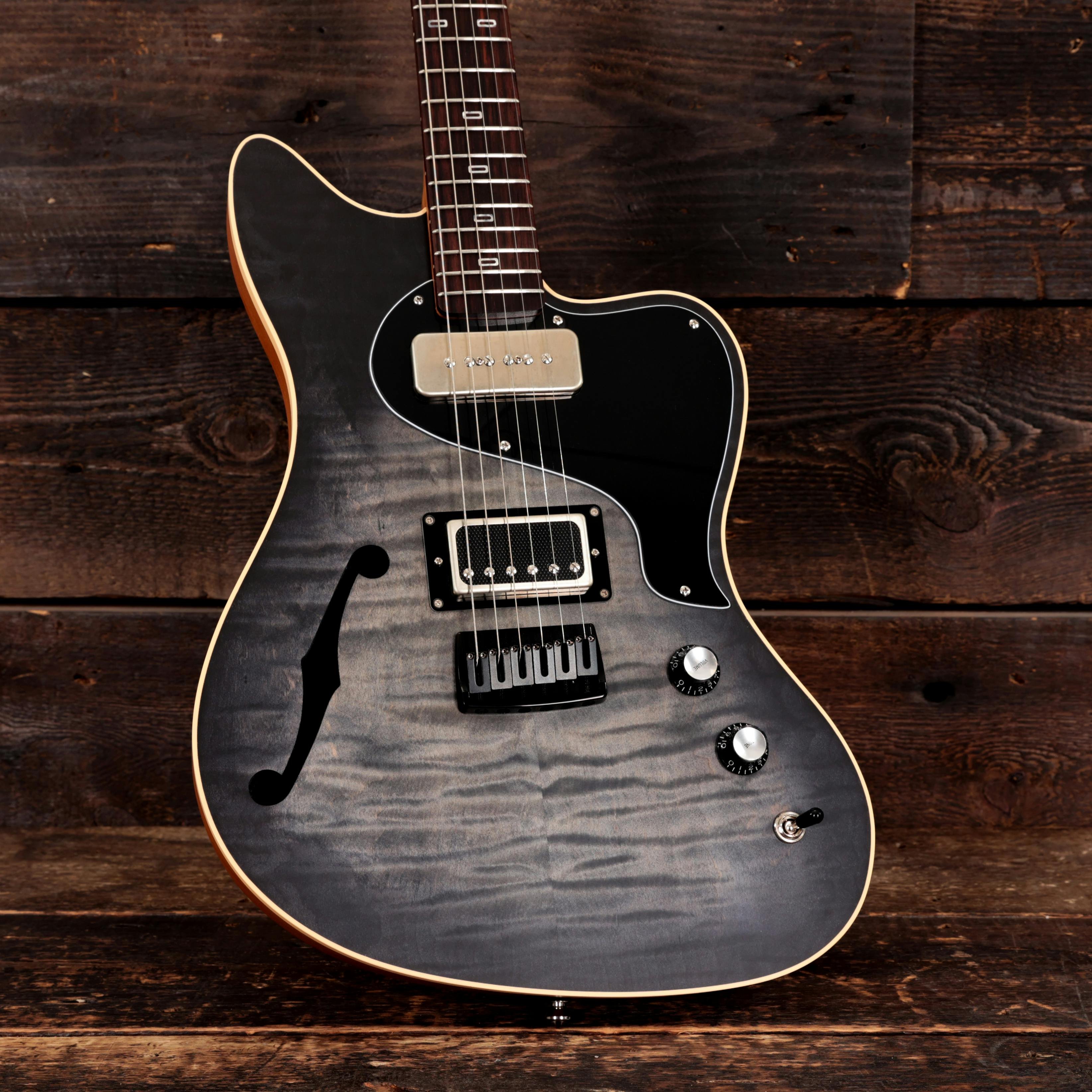 PJD Custom Shop St John Elite Electric Guitar in Charcoal Burst