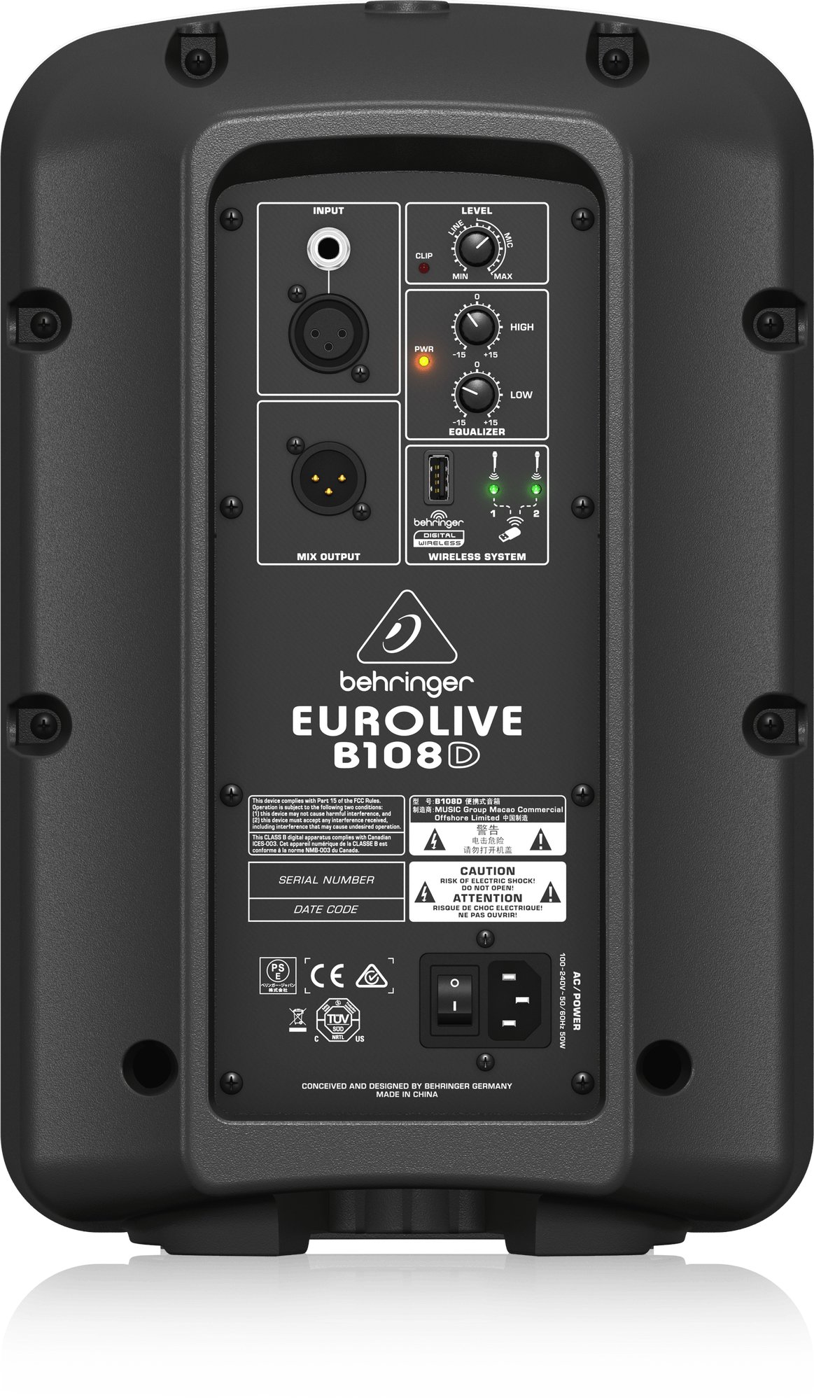 behringer EUROLIVE B108D スピーカー Behringer B108D PA Speaker System - Andertons Music Co.