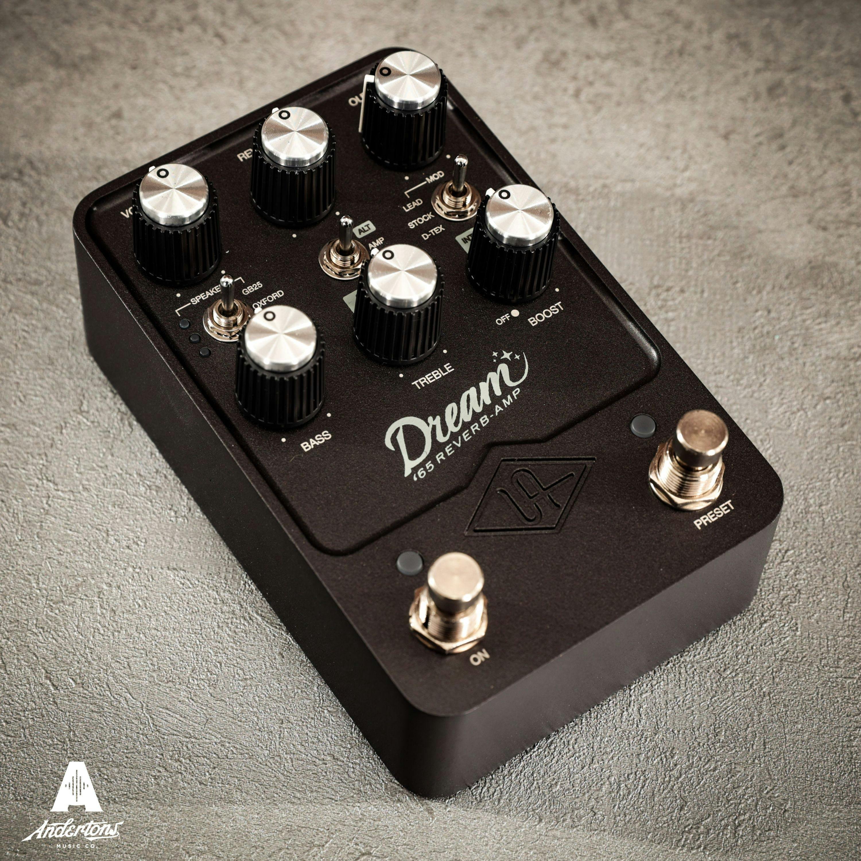 ギター UAFX Pedal Dream '65 Reverb Amp Universal Audio UAFX Dream '65 Reverb Amplifier Pedal