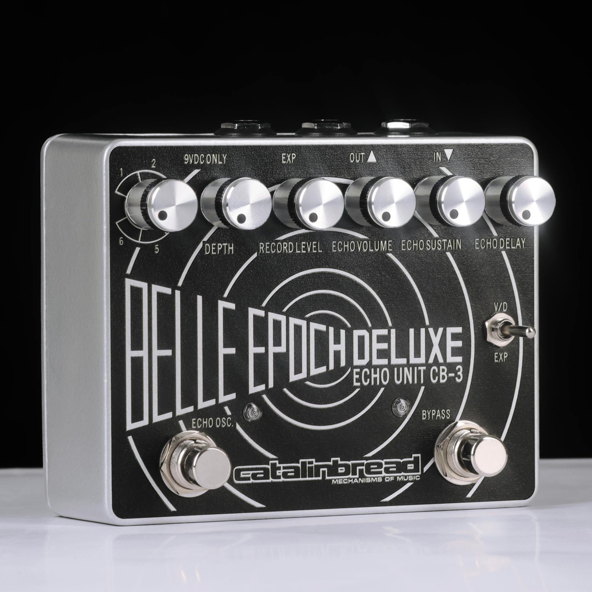 ギター catalinbread BELLE EPOCH DELUXE Delay Catalinbread Belle Epoch Deluxe Tape Echo Pedal in Black & Silver