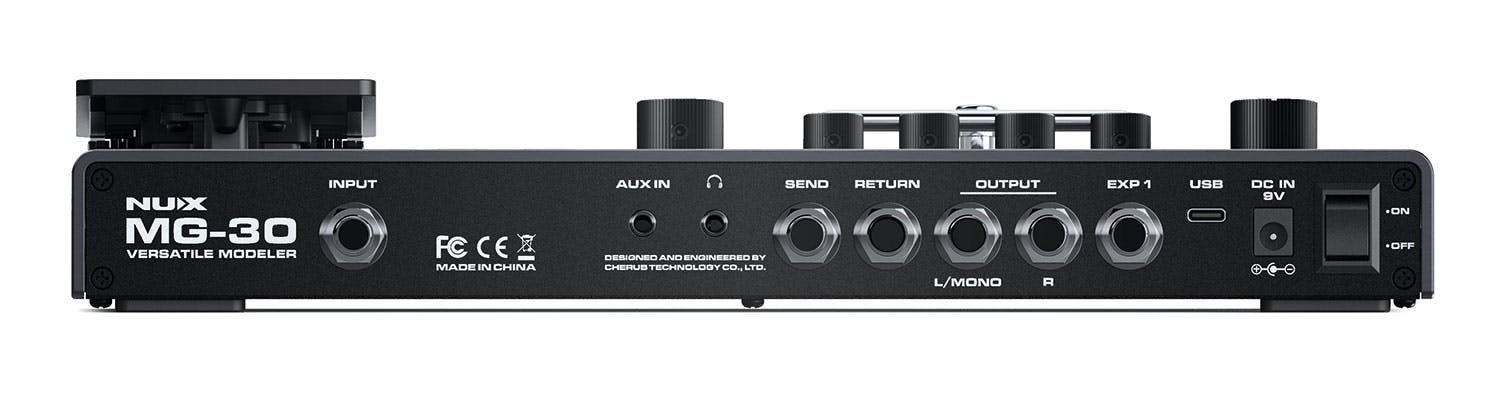 Nux MG-30 Multi-Effect Modeler Pedal - MG-30-Nux-MG-30-Multi-Effects-Modeller-Pedal-Back.jpg