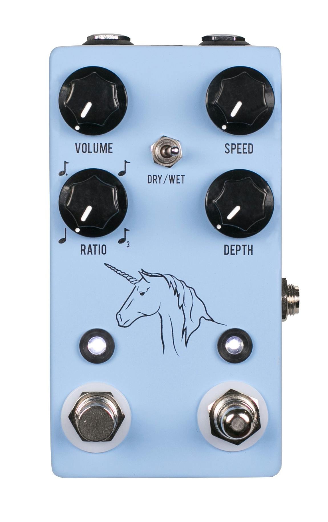 JHS Pedals The Unicorn V2, Analog Bulb Driven Uni-vibe w/ Tap Tempo Pedal - 260557-JHS-Unicorn-V2-Top-View-large.jpg