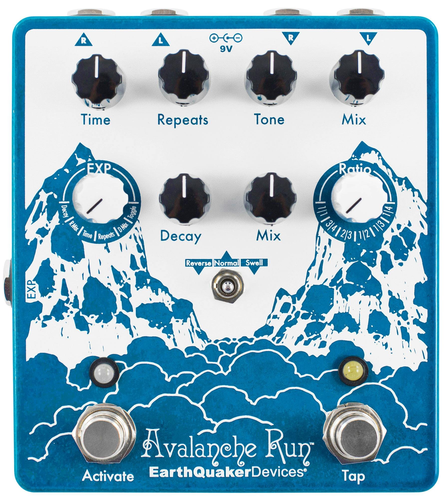 Avalanche Run V2 EarthQuaker Devices保証つき EarthQuaker Devices Avalanche Run V2 Stereo Reverb and Delay Pedal