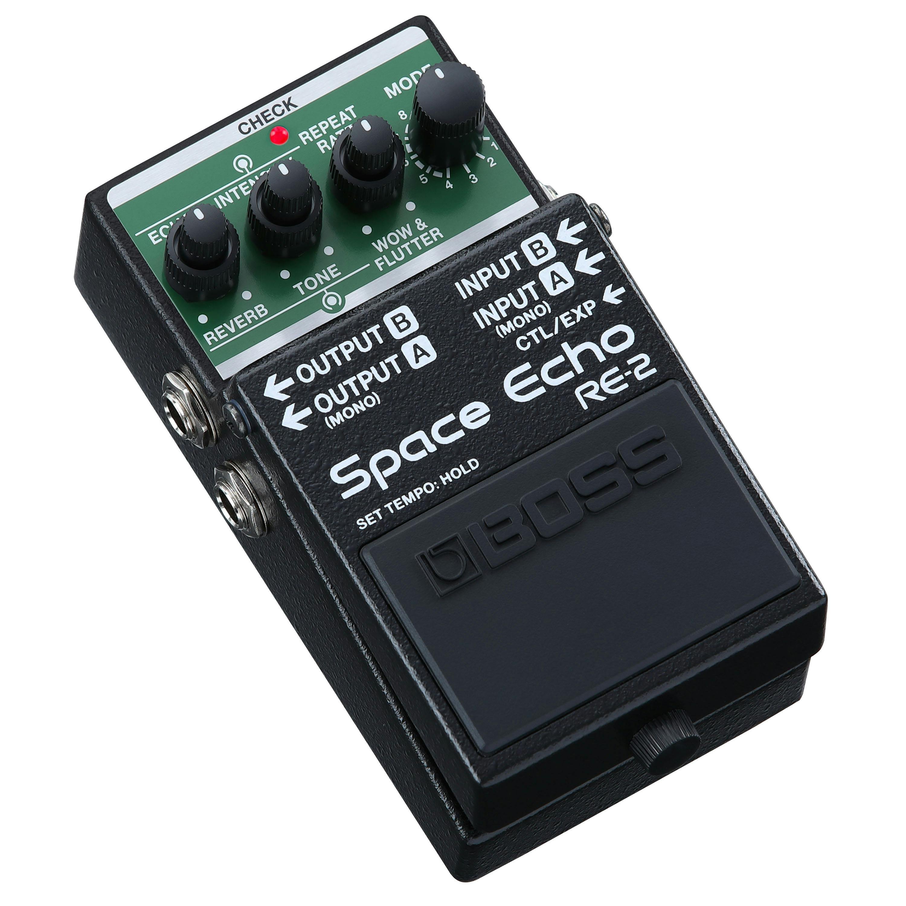 Boss RE-2 Space Echo Delay Pedal - 499800-Boss-RE-2-Angle.jpg