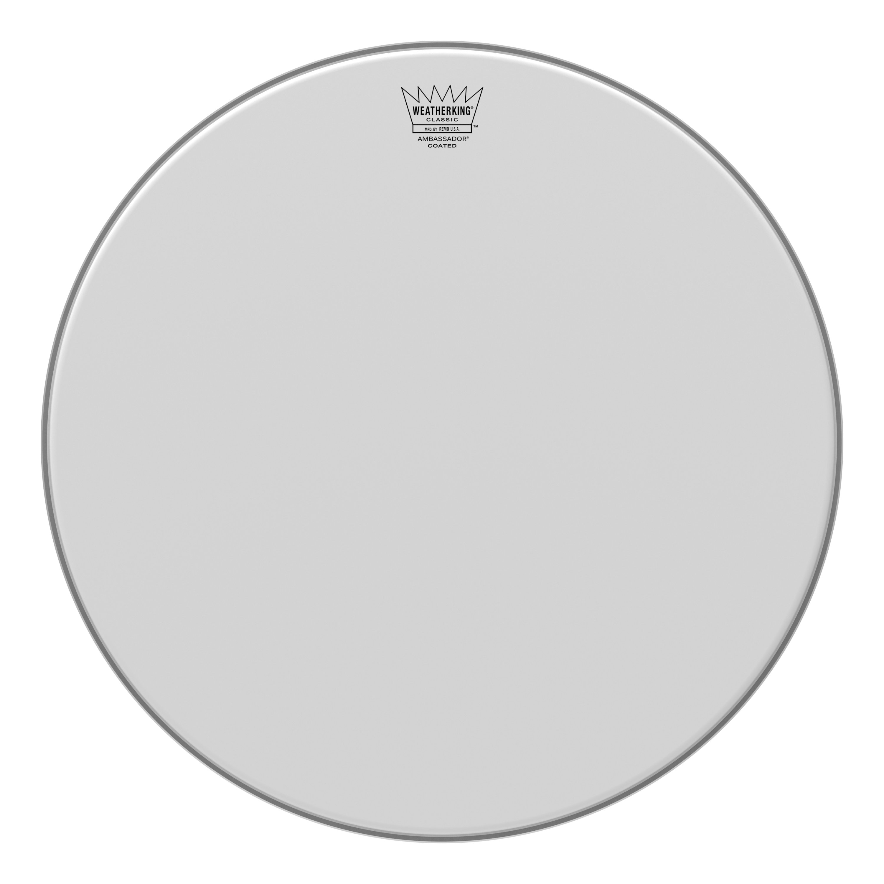 Remo 18" Ambassador Coated Batter for Vintage and Custom Drums - Classic Fit - 449680-CL-0118-BA.jpg