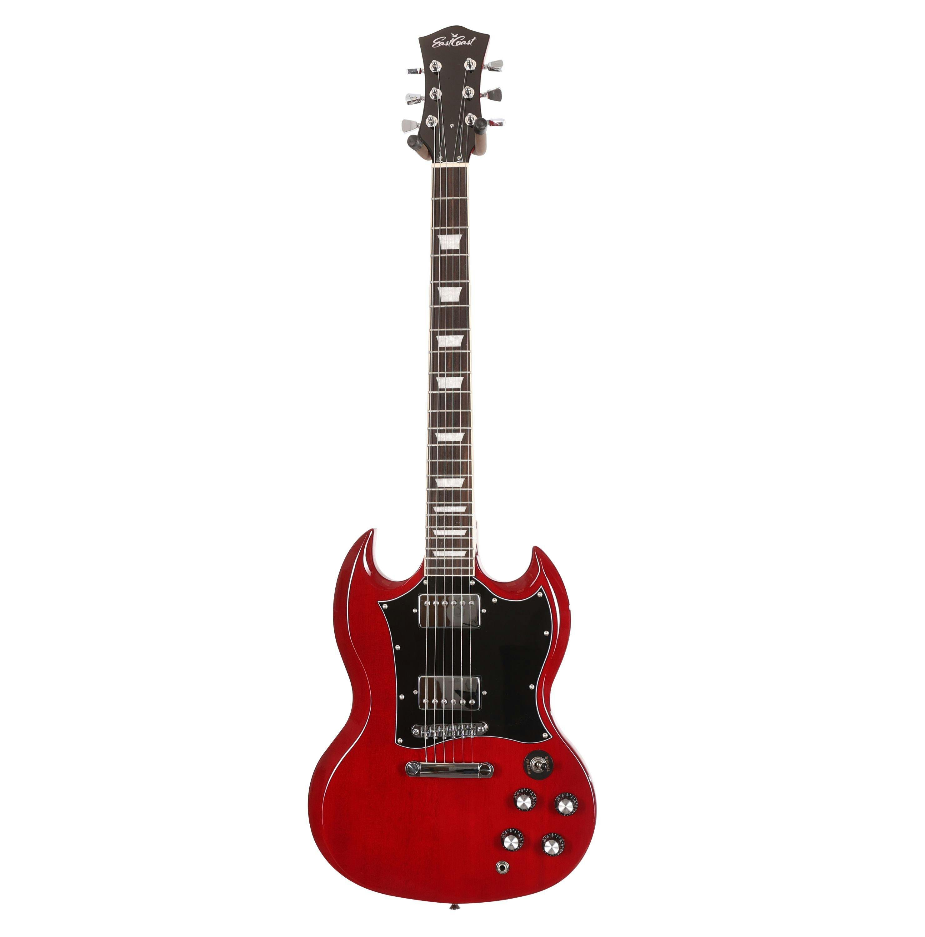 EastCoast GS10 Electric Guitar in Cherry with Rosewood Fretboard - 477499-EastCoast-GS1-Electric-Guitar-Cherry.jpg