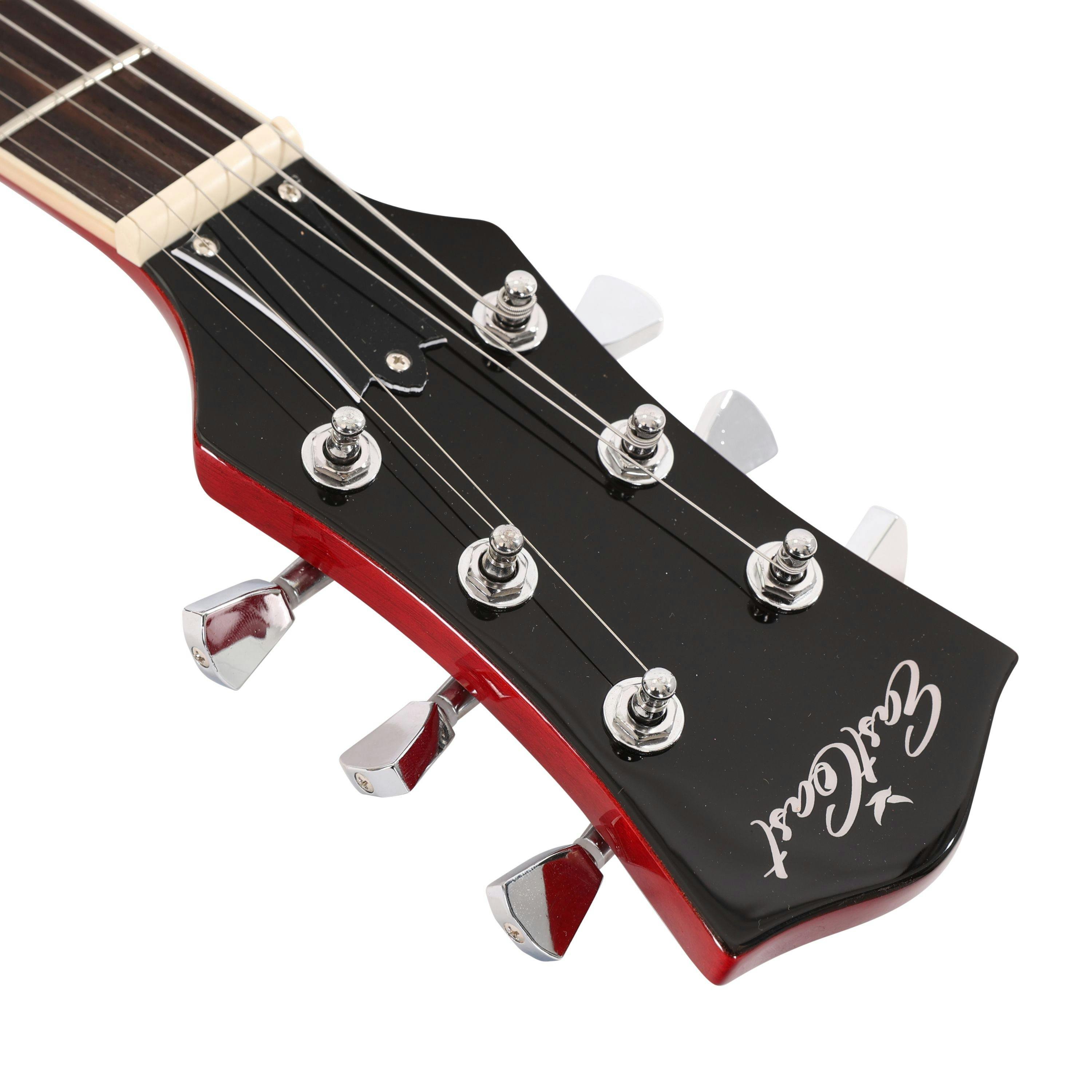 EastCoast GS10 Electric Guitar in Cherry with Rosewood Fretboard - 477504-EastCoast-GS1-Electric-Guitar-Cherry-Headstock.jpg