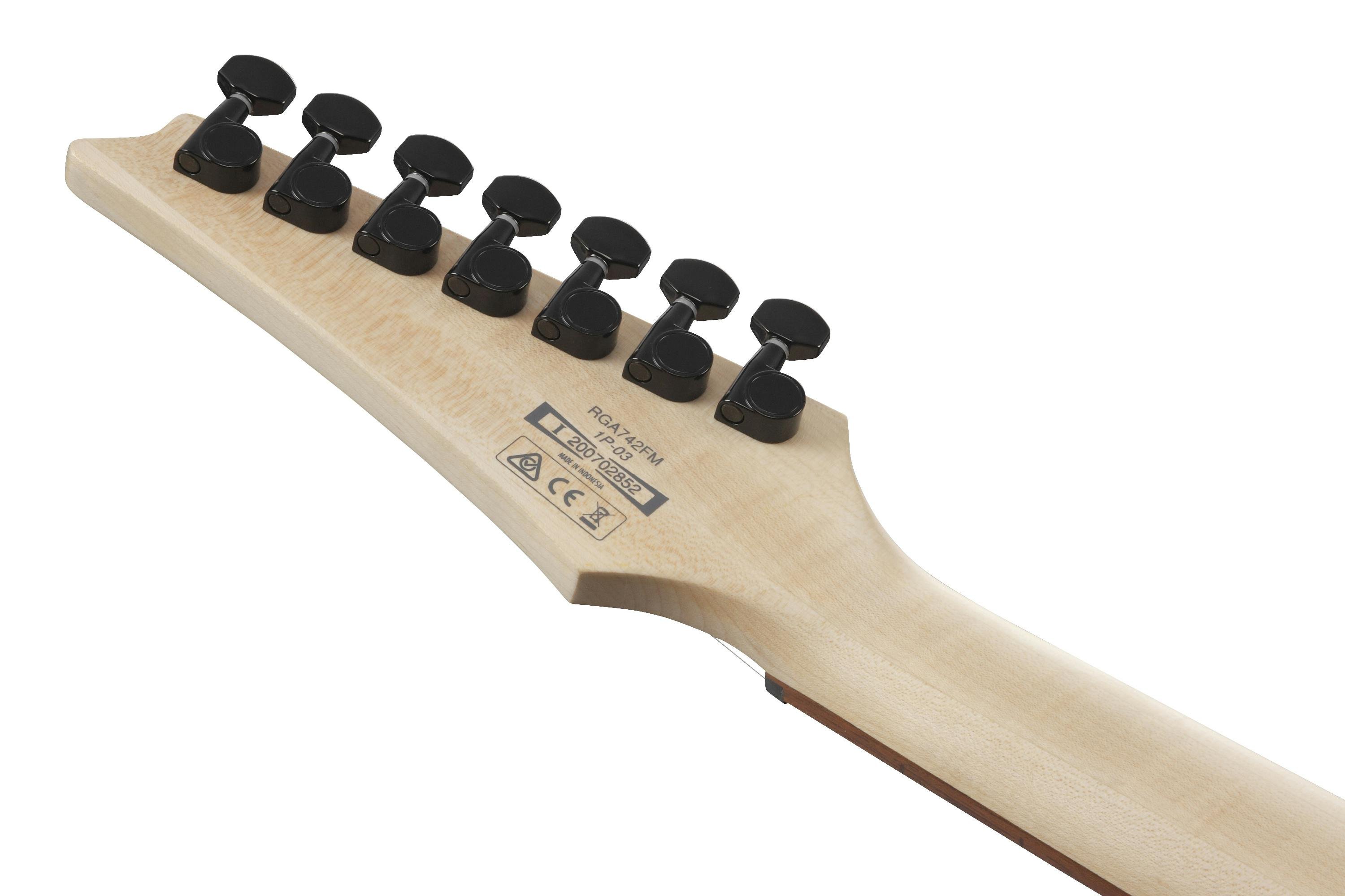 IBANEZ RGA7 7弦ギター アクティブ fixedブリッジ 5Pネック② Ibanez RGA742FM-TGF 7-String Electric Guitar in Transparent Gray