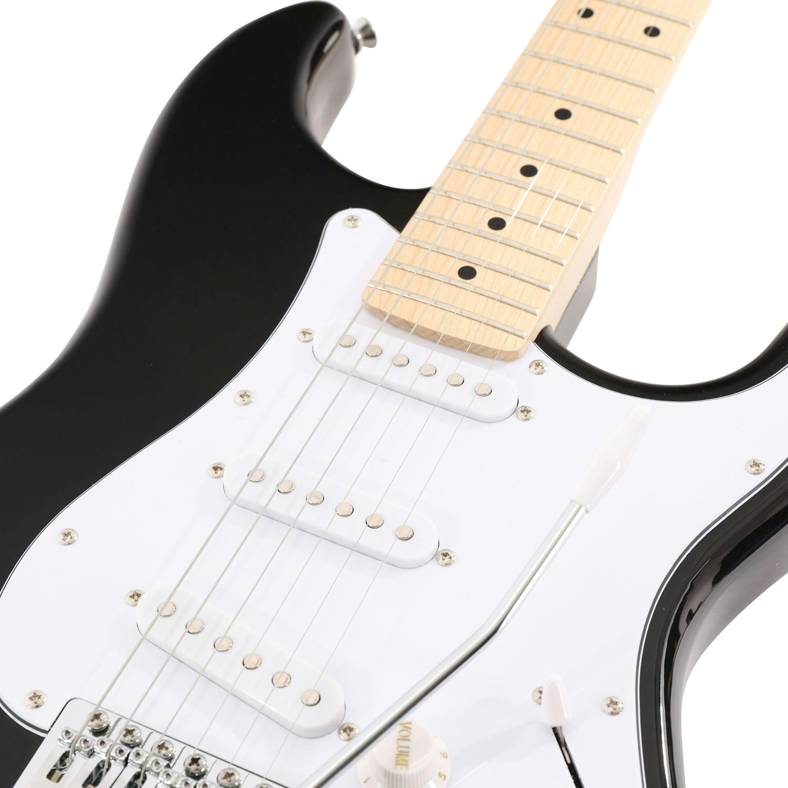 EastCoast ST1 Electric Guitar in Black with Maple Fretboard - 477373-EC-GS100-BLK 5.jpg