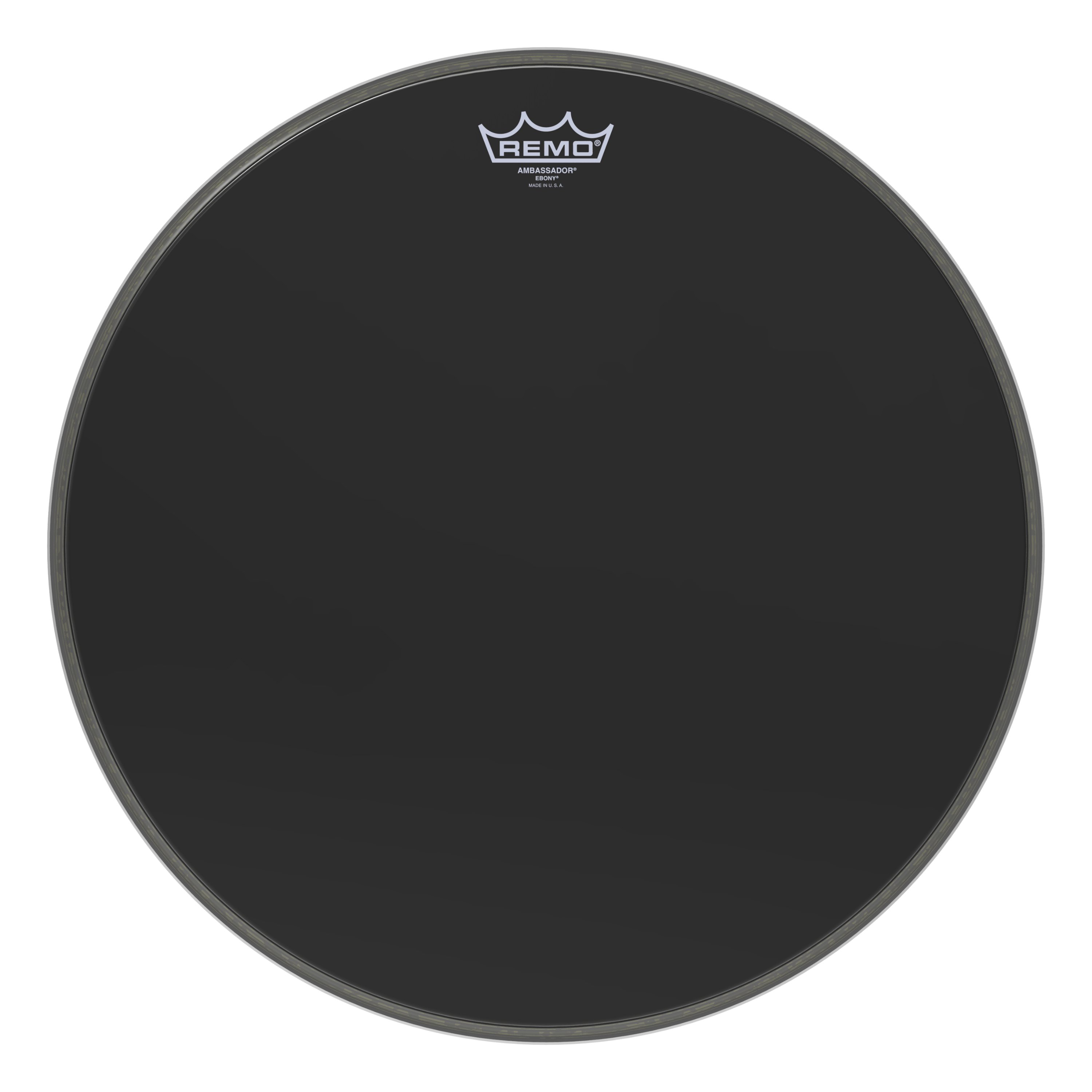 Remo 18" Ebony Ambassador Bass Drum Head - 449861-ES-1018-00.jpg