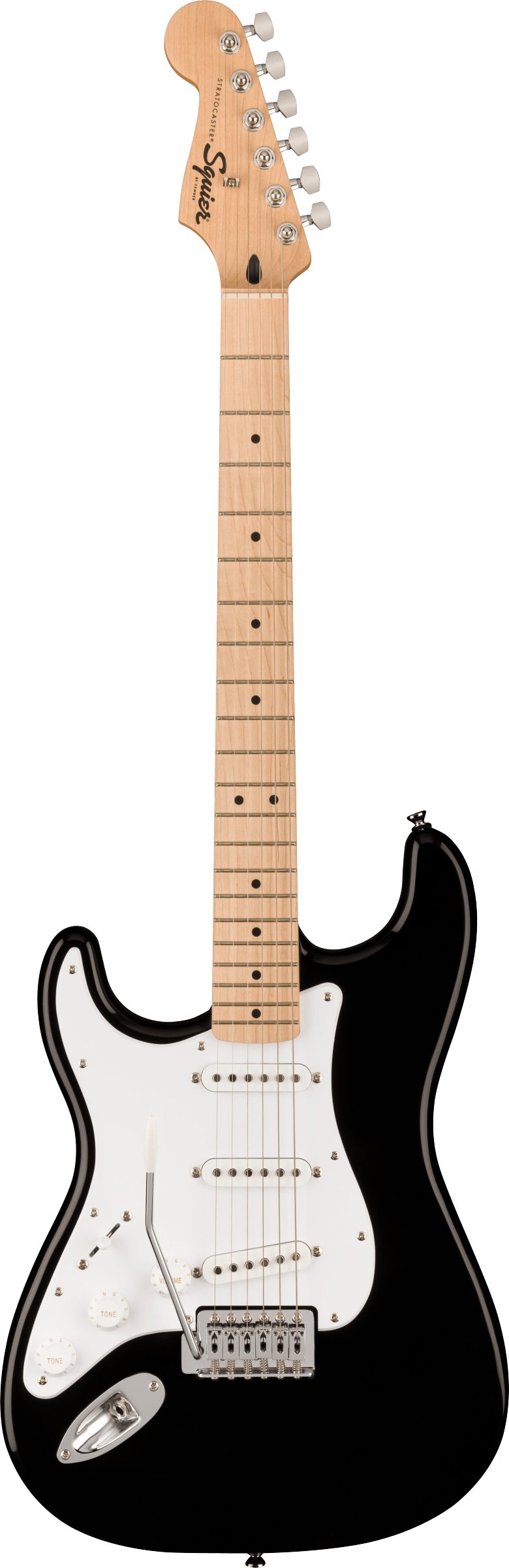 Squier Sonic Stratocaster Left-Handed Electric Guitar in Black