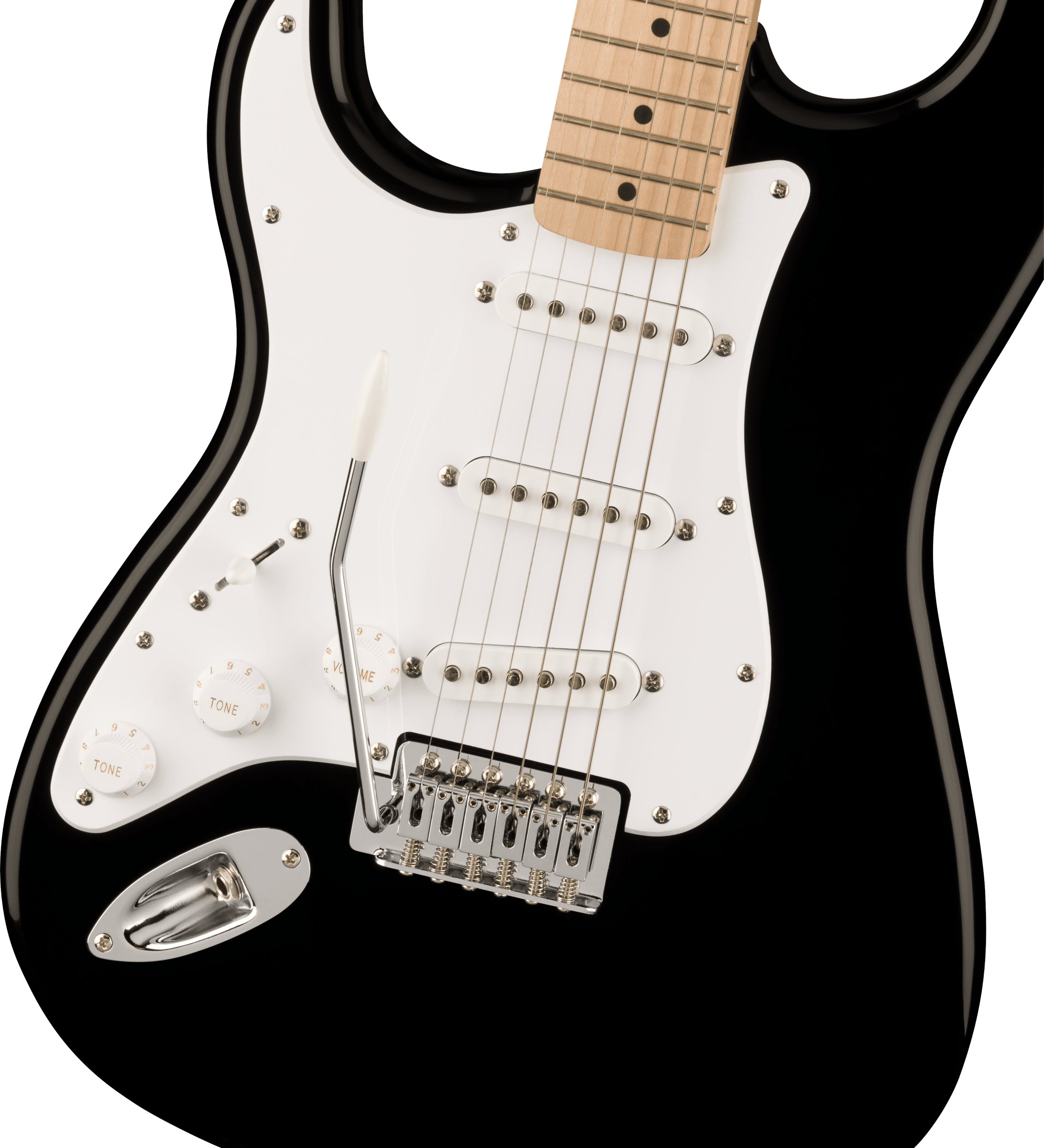 Squier Sonic Stratocaster Left-Handed Electric Guitar in Black