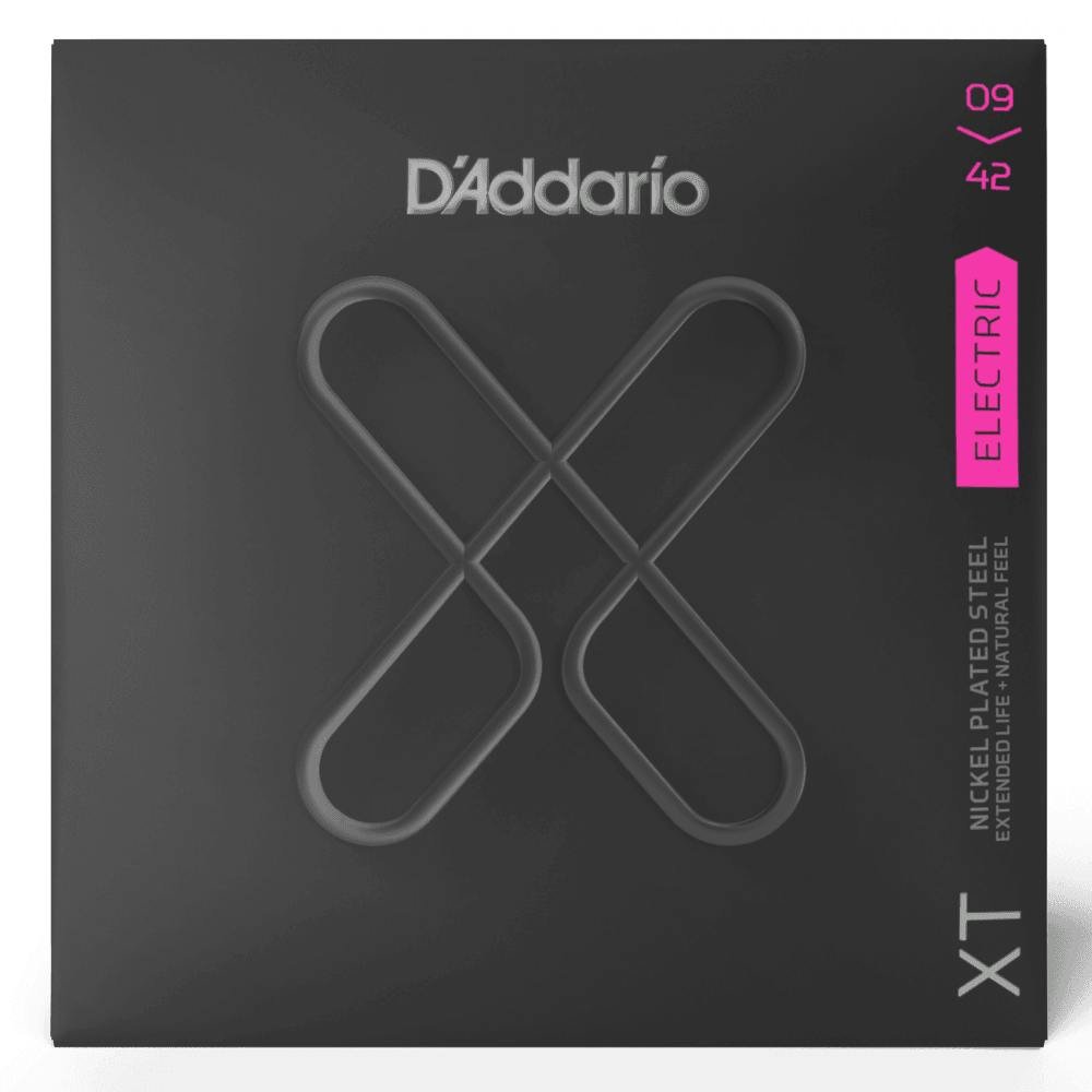 D'Addario XT Nickel Plated Steel Super Light 09-42 Electric Guitar Strings - 350734-daddario-xt-extended-life-nickel-electric-guitar-strings-9-42-p14323-29637_image.jpg
