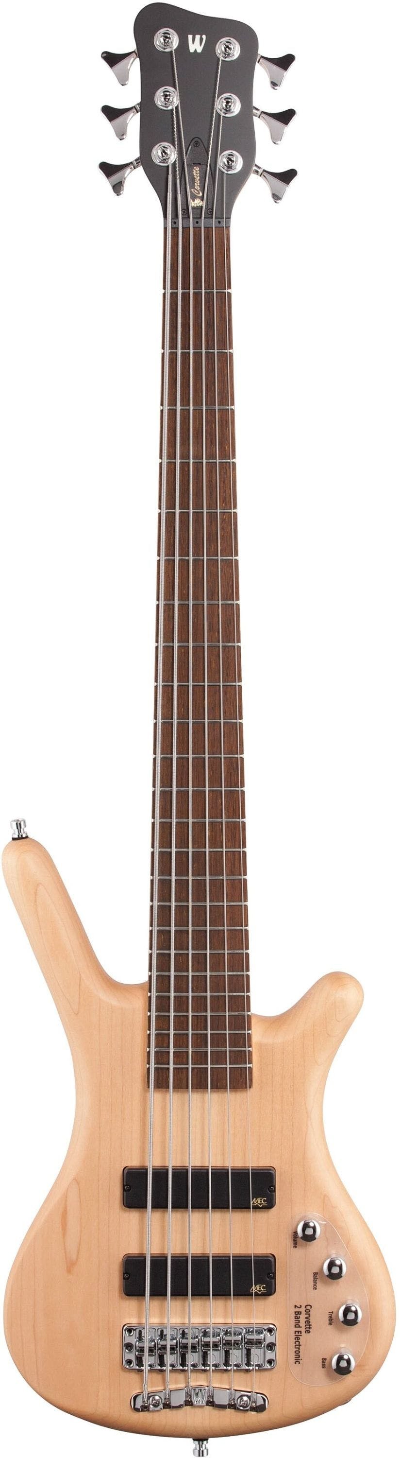 Warwick RockBass Corvette Basic 6 Bass Guitar in Natural Satin