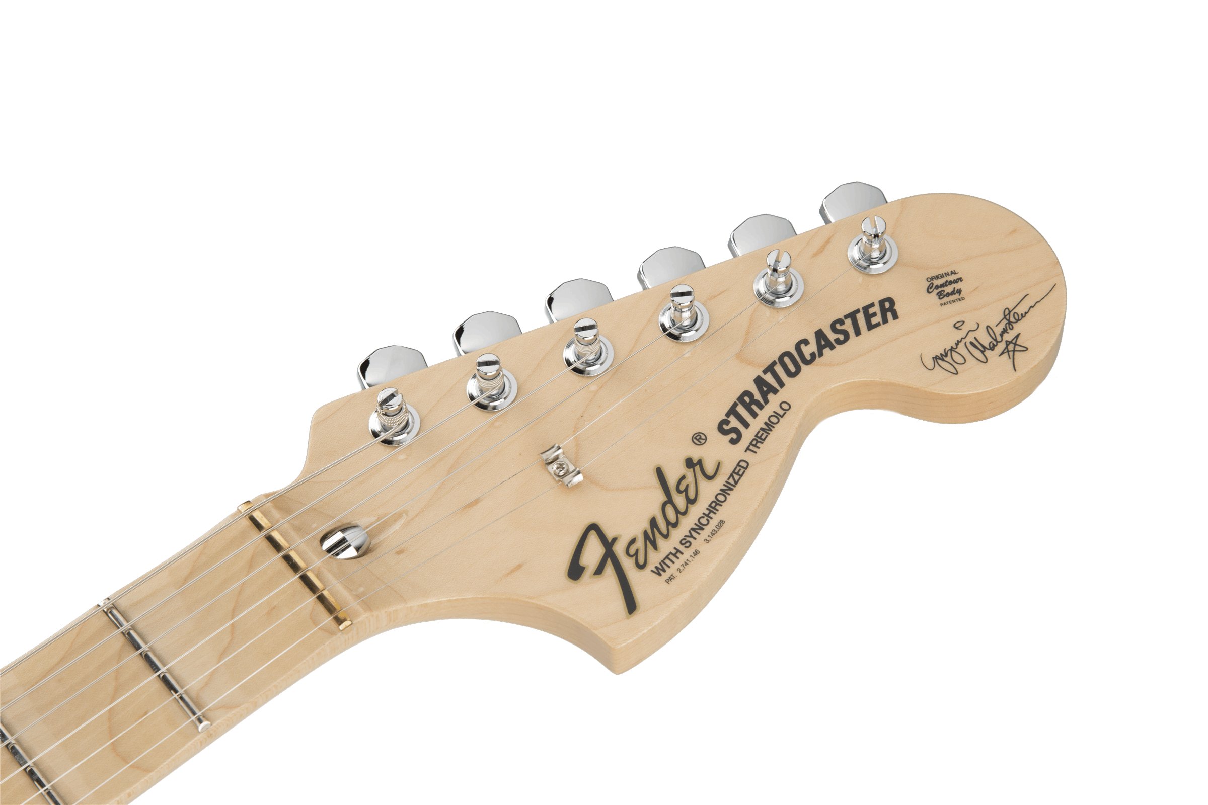 Fender Made in Japan Yngwie Malmsteen Signature Stratocaster Electric Guitar in Vintage White - 5255002363-Fender-Yngwie-Malmsteen-Stratocaster-Scalloped-Vintage-White-Headstock.jpg