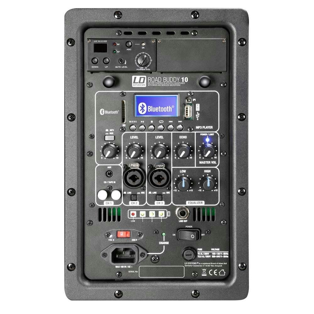 LD Systems Roadbuddy 10HS - Battery Powered Bluetooth Speaker with Mixer, Bodypack & Headset - 397628-1594134134374.jpg