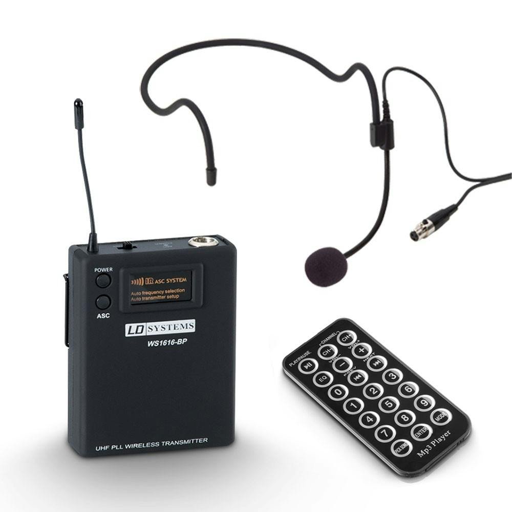 LD Systems Roadbuddy 10HS - Battery Powered Bluetooth Speaker with Mixer, Bodypack & Headset - 397629-1594134138390.jpg