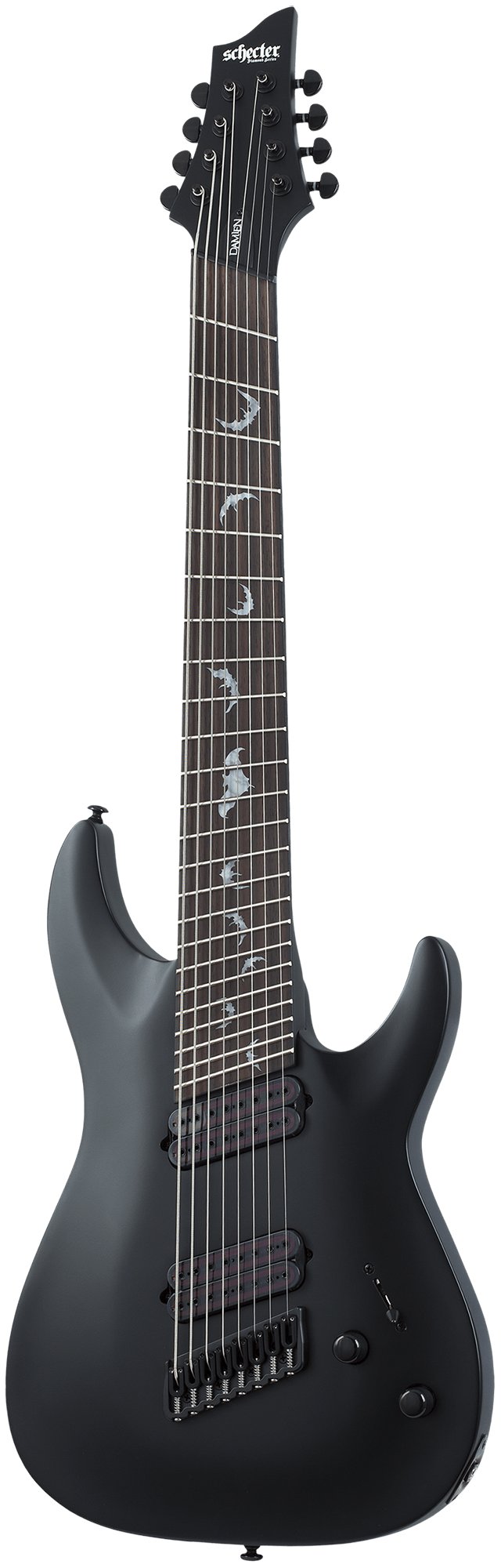 Schecter Damien-8 Multiscale 8-String Electric Guitar in Satin